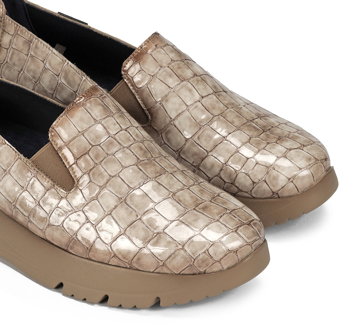 Fluchos Eira F2159 slip-on femme taupe confort