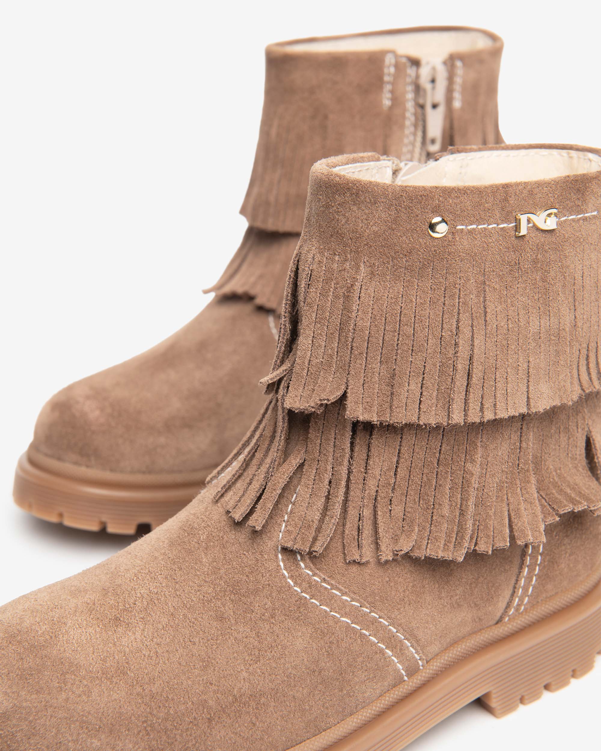Nero Giardini Ankle Boots bottines daim fille franges