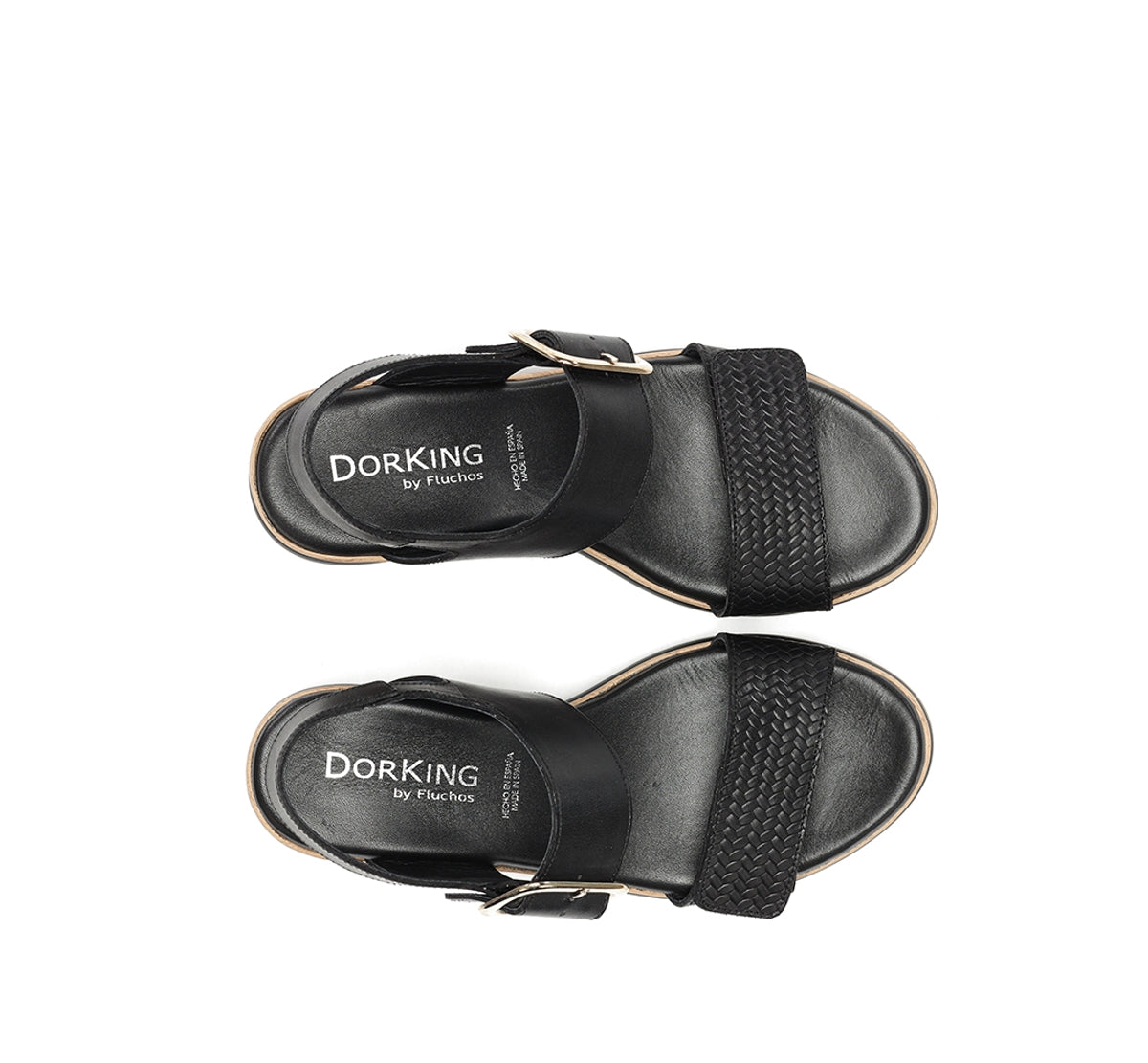 Fluchos Dorking Prince D9642 sandales noires plateforme