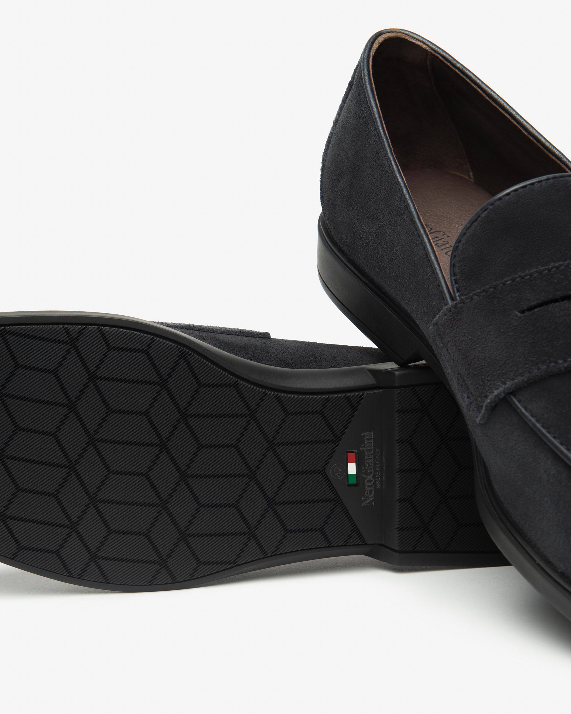 Nero Giardini Loafers mocassins daim homme cuir