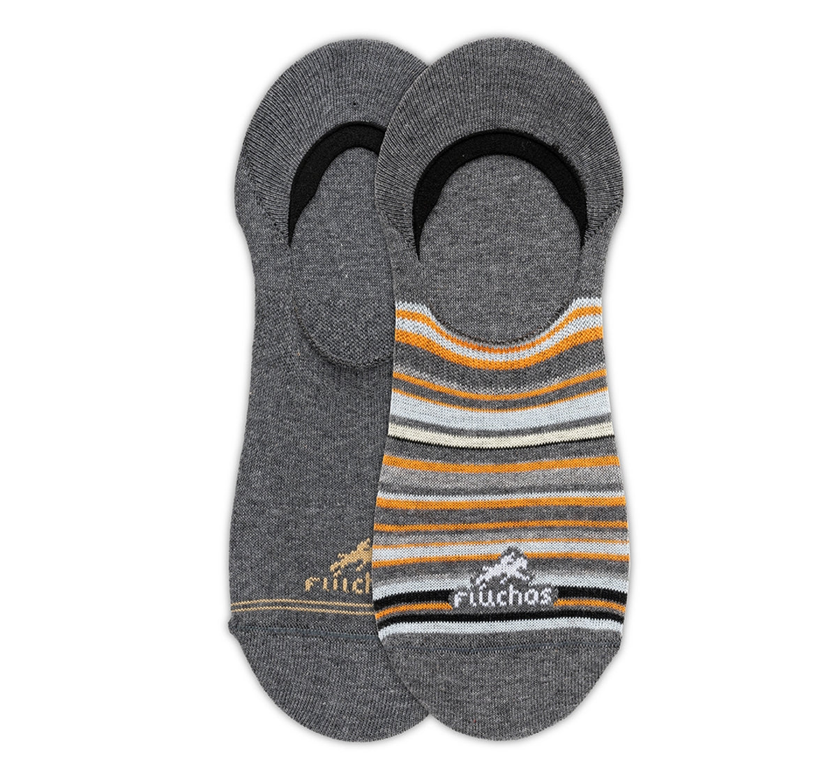 Fluchos CA0002 chaussettes homme gris rayées lot 2 paires