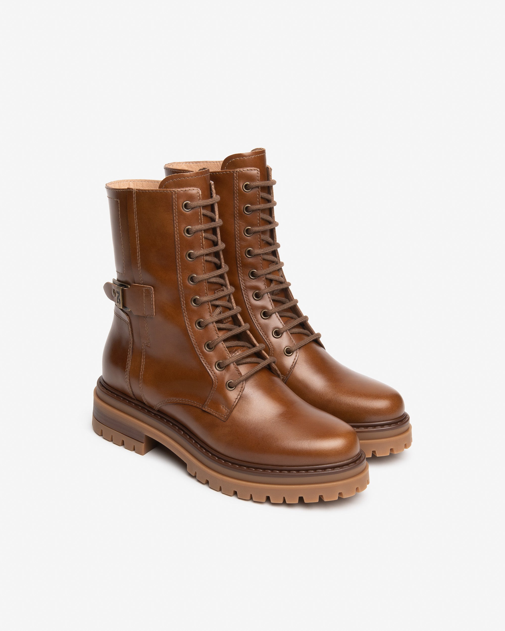 Nero Giardini Combat Boots bottines cuir femme talon