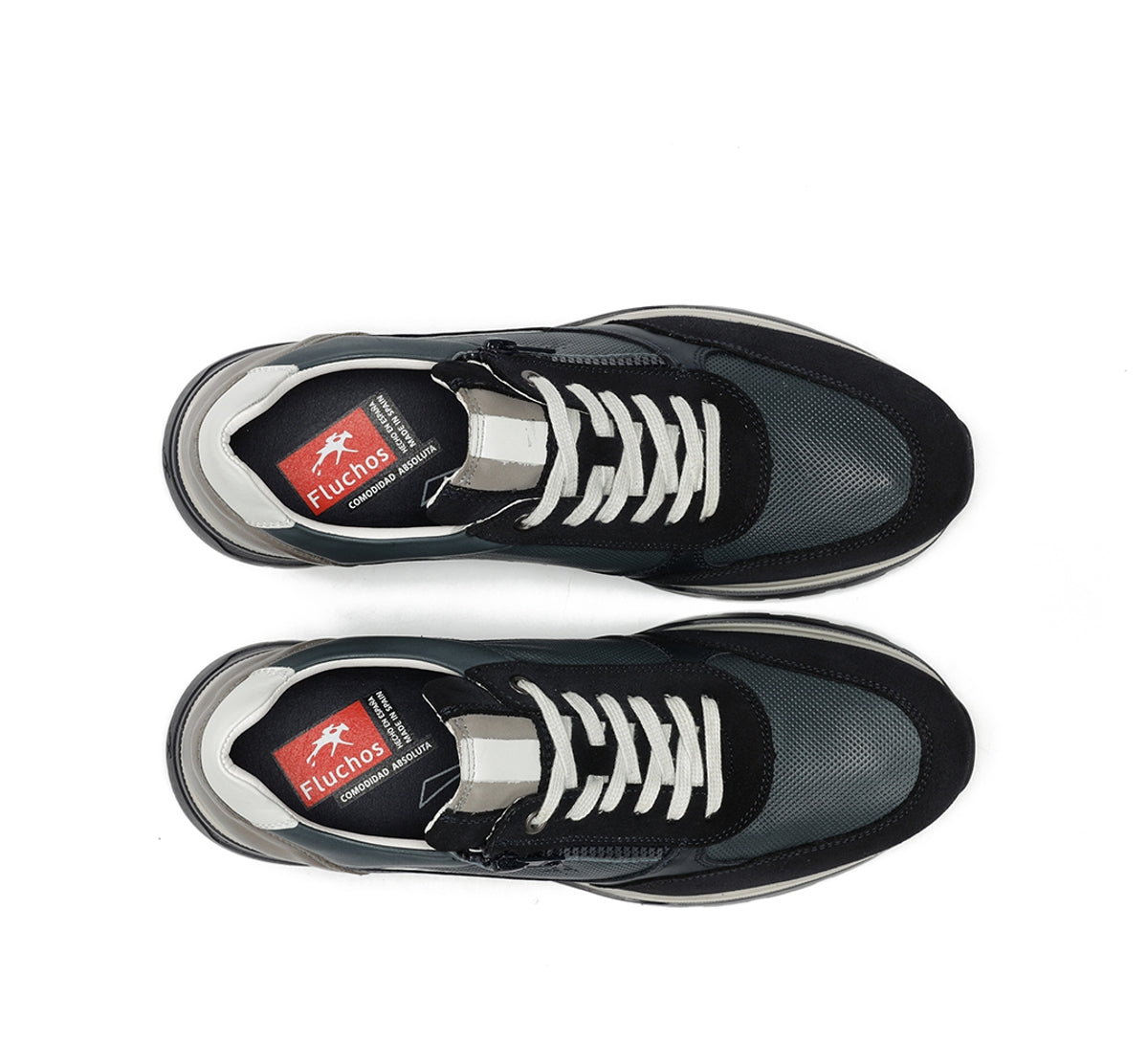 Fluchos Louis F2191 basket bleue homme cuir