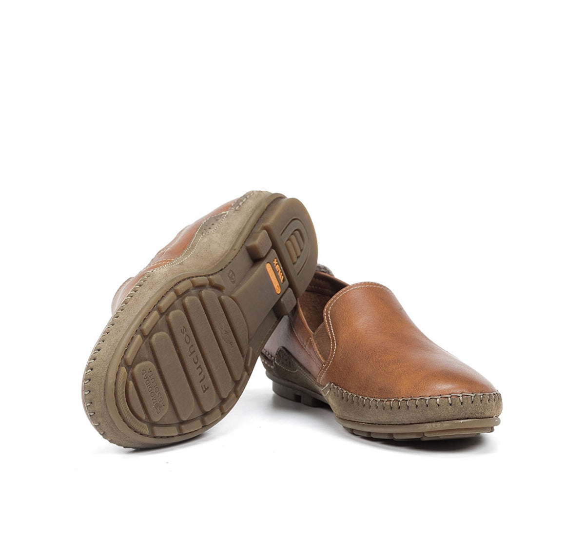Fluchos Dorian F1174 mocassins marron homme slip on