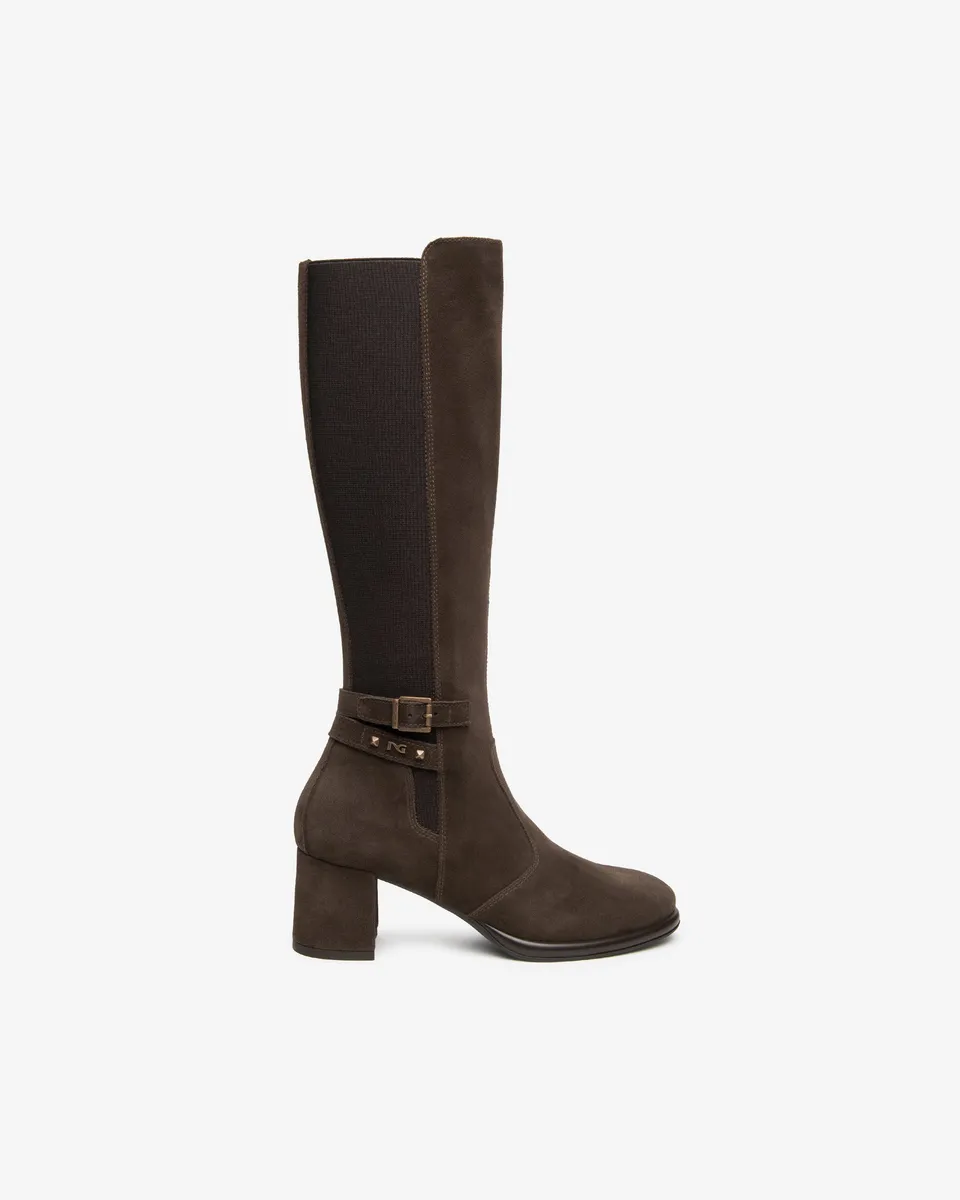 Nero Giardini Boots Bottes Daim Talon 6 cm Zip Femme