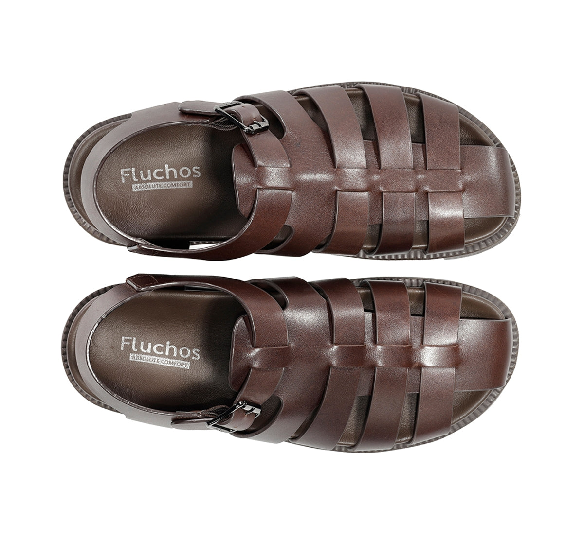 Fluchos Bari F2450 sandales cuir marron homme