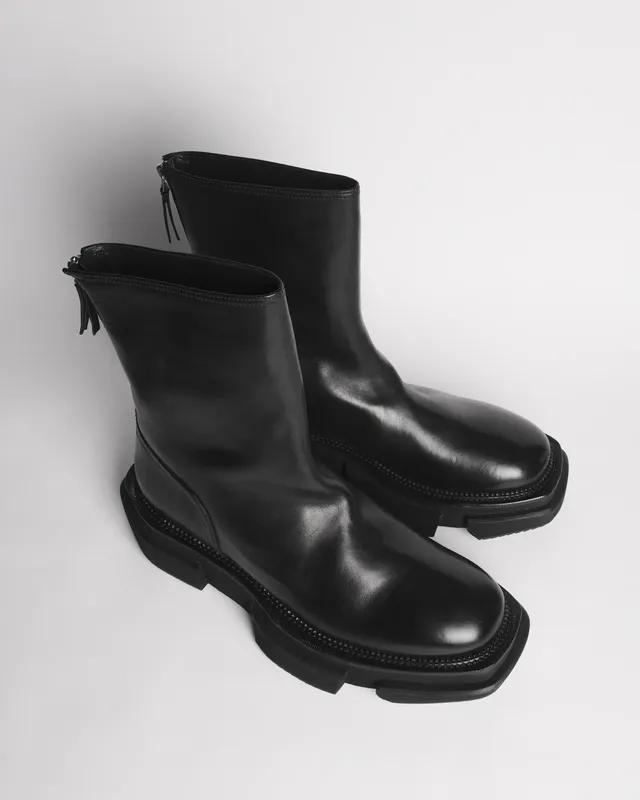 Premiata Boots 019 chaussures cuir sculpté