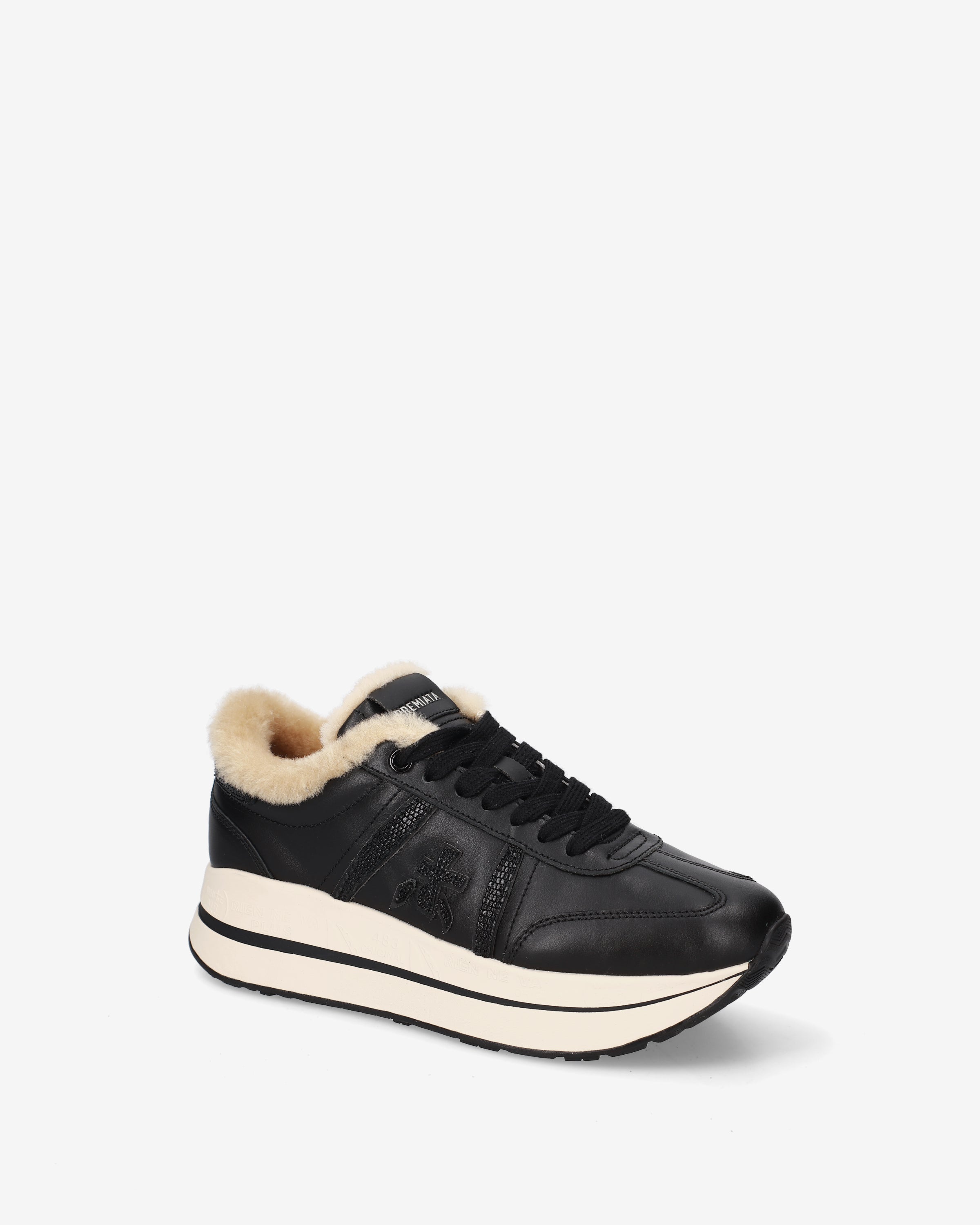 Premiata Bethcoin 8503M sneakers femme cuir noir plateforme