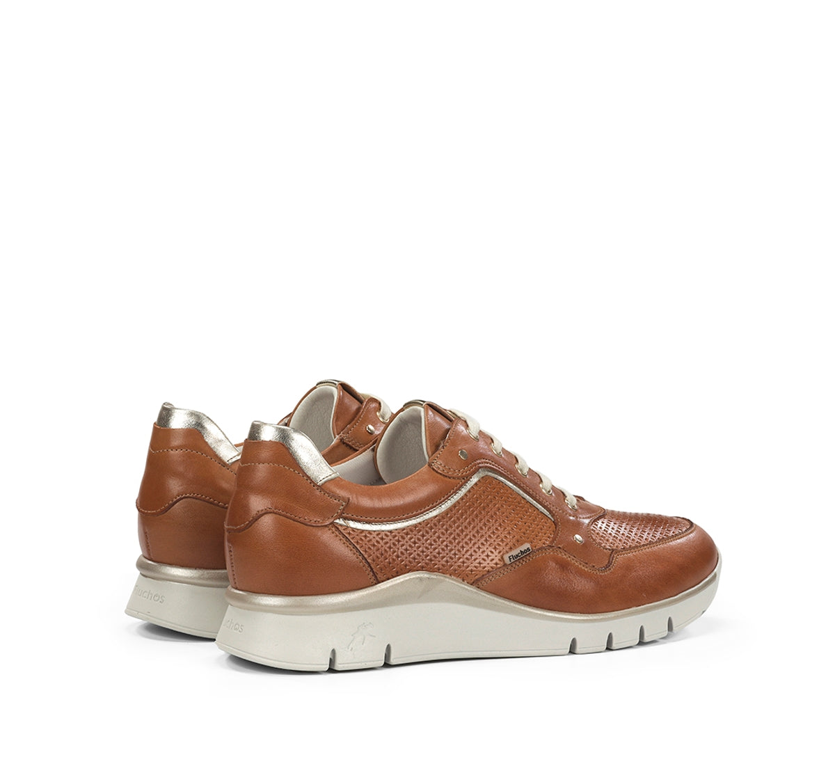 Fluchos Union F2175 baskets femme marron coupe large