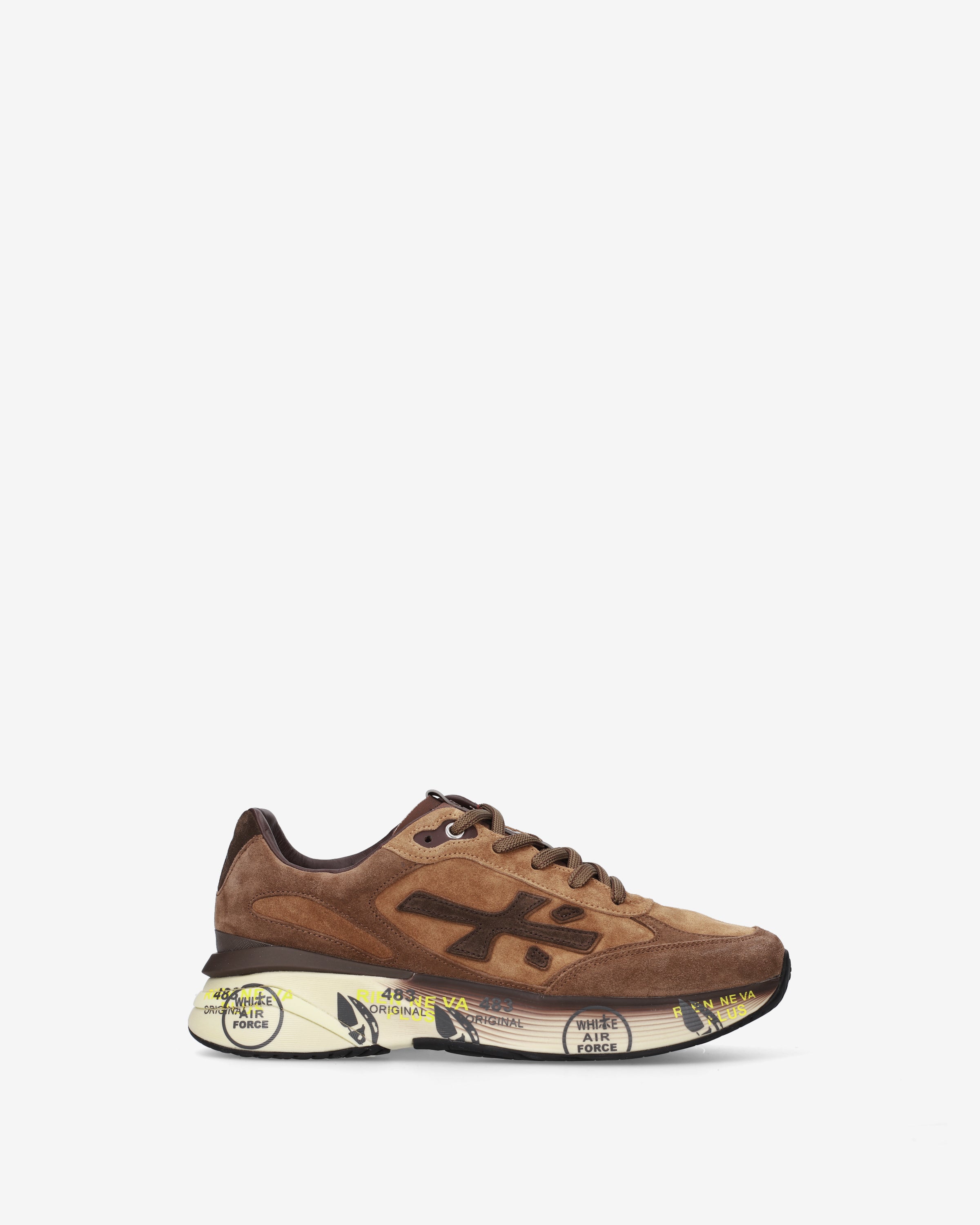 Premiata Moerun 8539 baskets homme marron daim