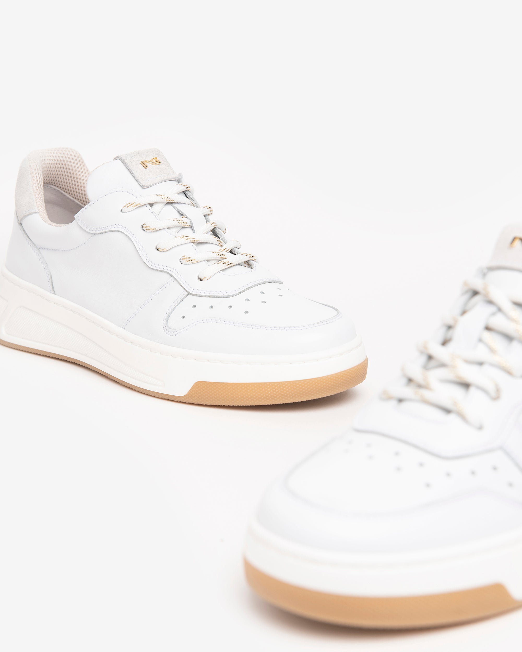 Nero Giardini Sneakers basket cuir femme miroir 35-41