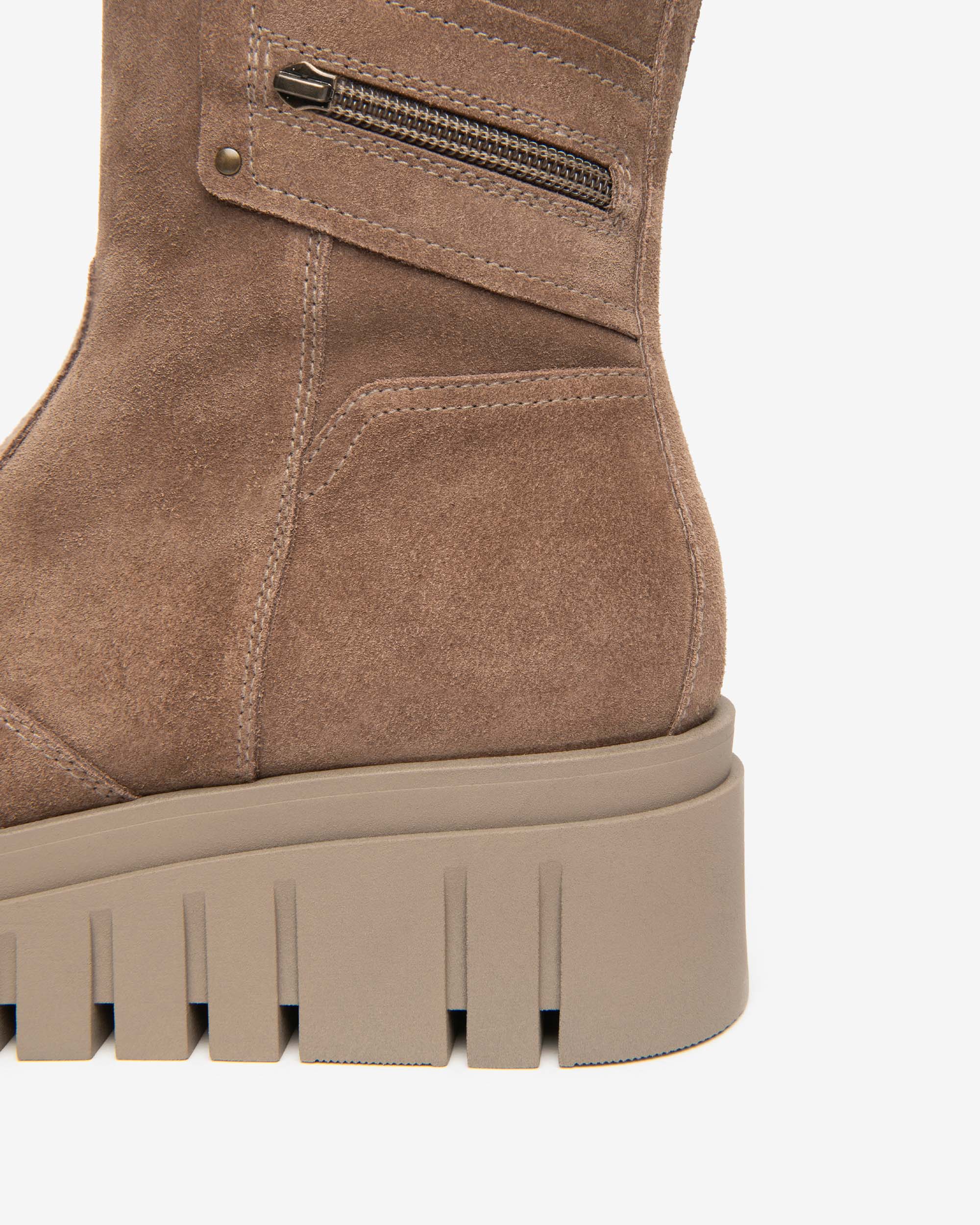 Nero Giardini Ankle Boots bottines daim plateforme zip
