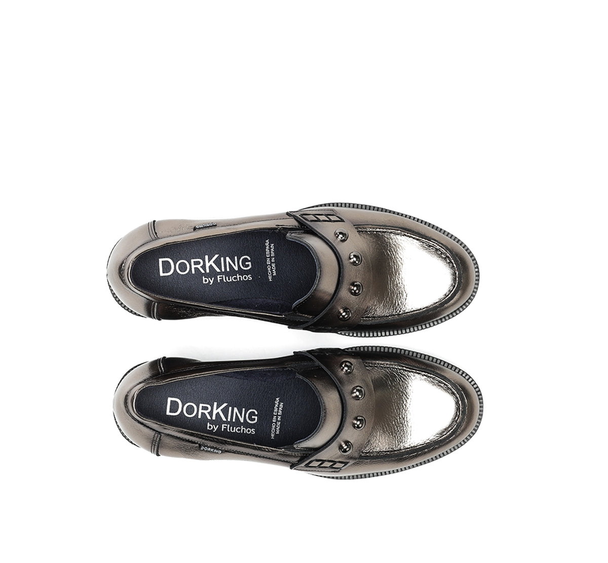 Dorking Bowy D9586 mocassin argent femme