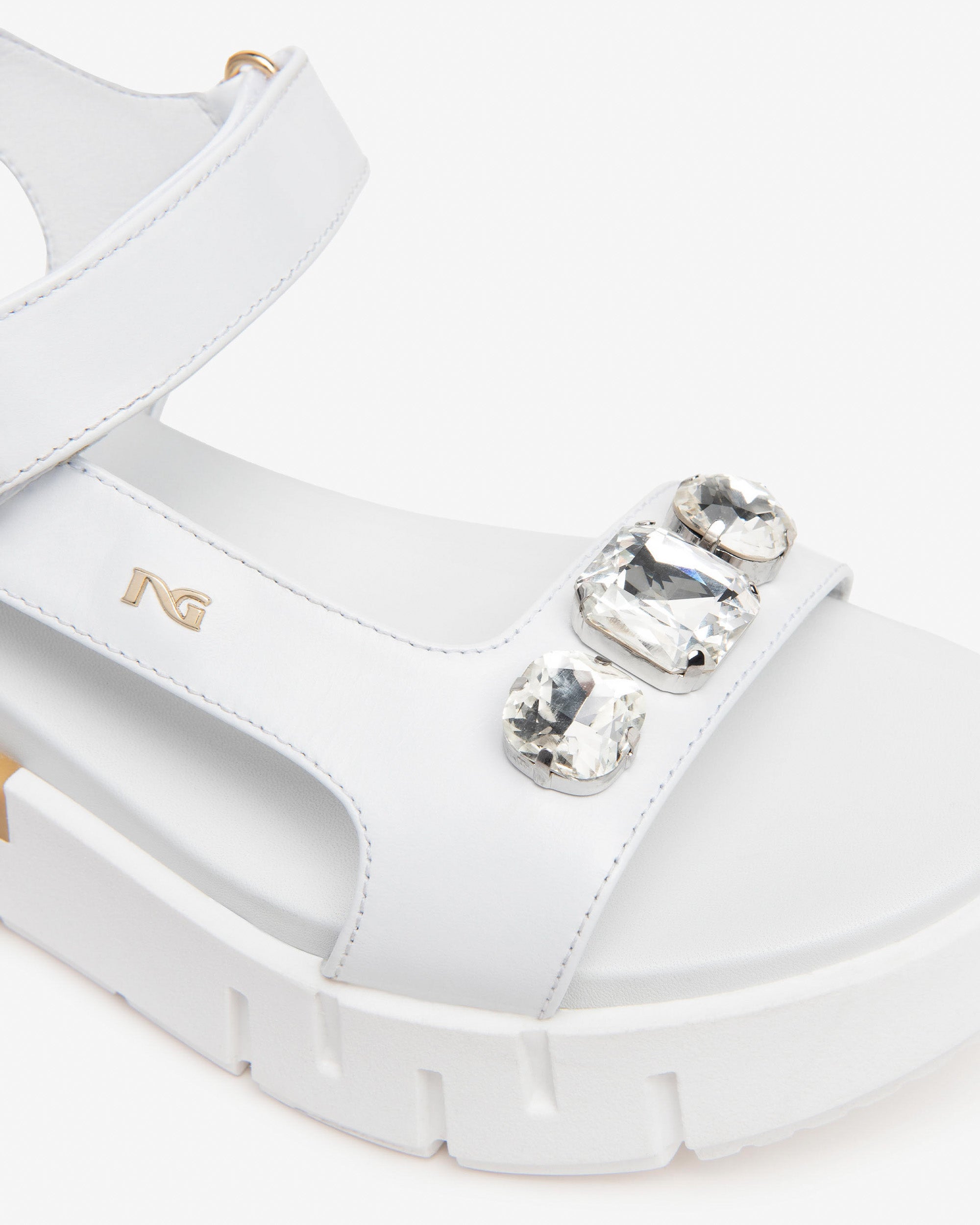 Nero Giardini Sandals cuir tissu technique femme