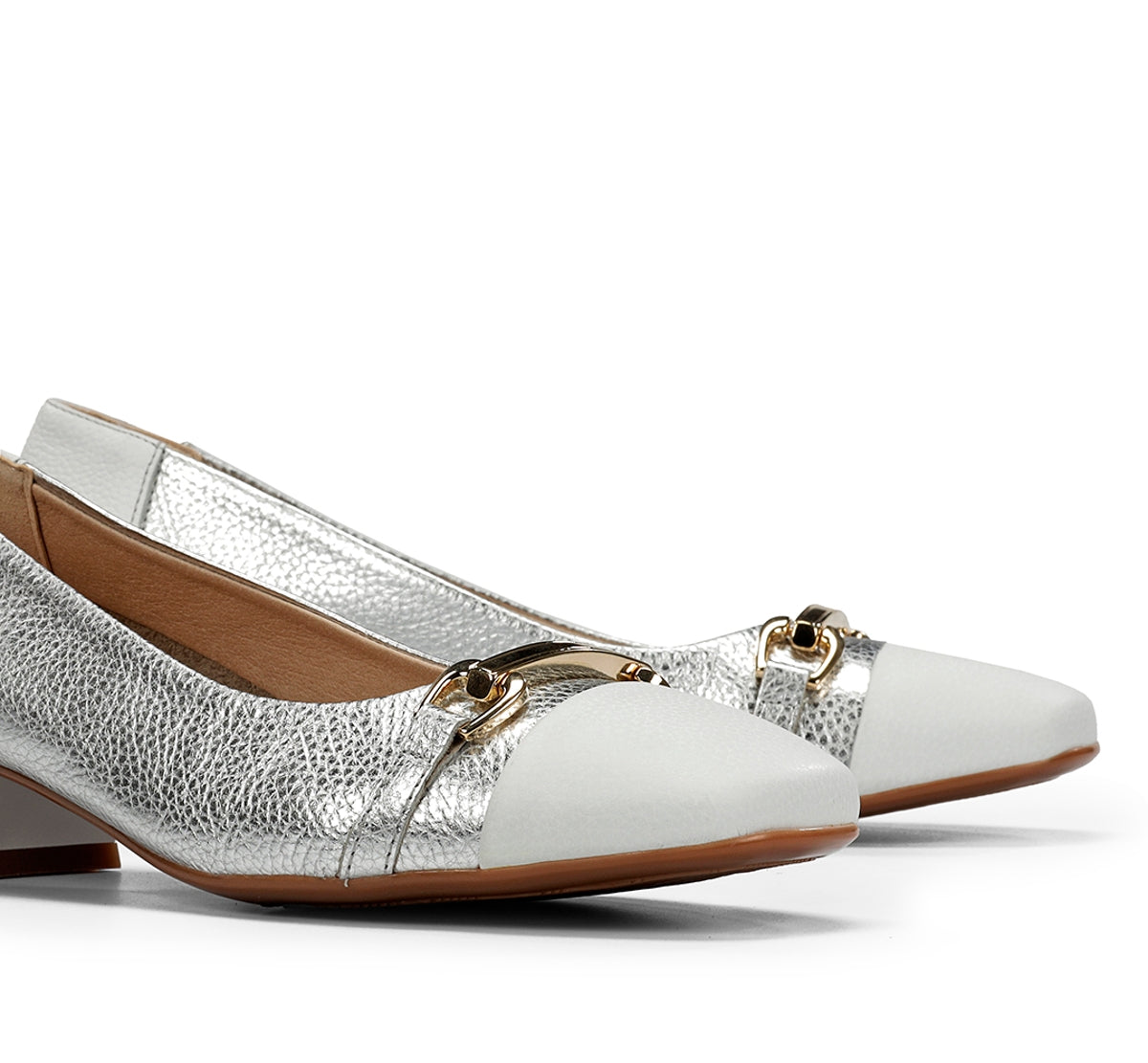 Dorking Gia D9304 mocassin femme argent talon