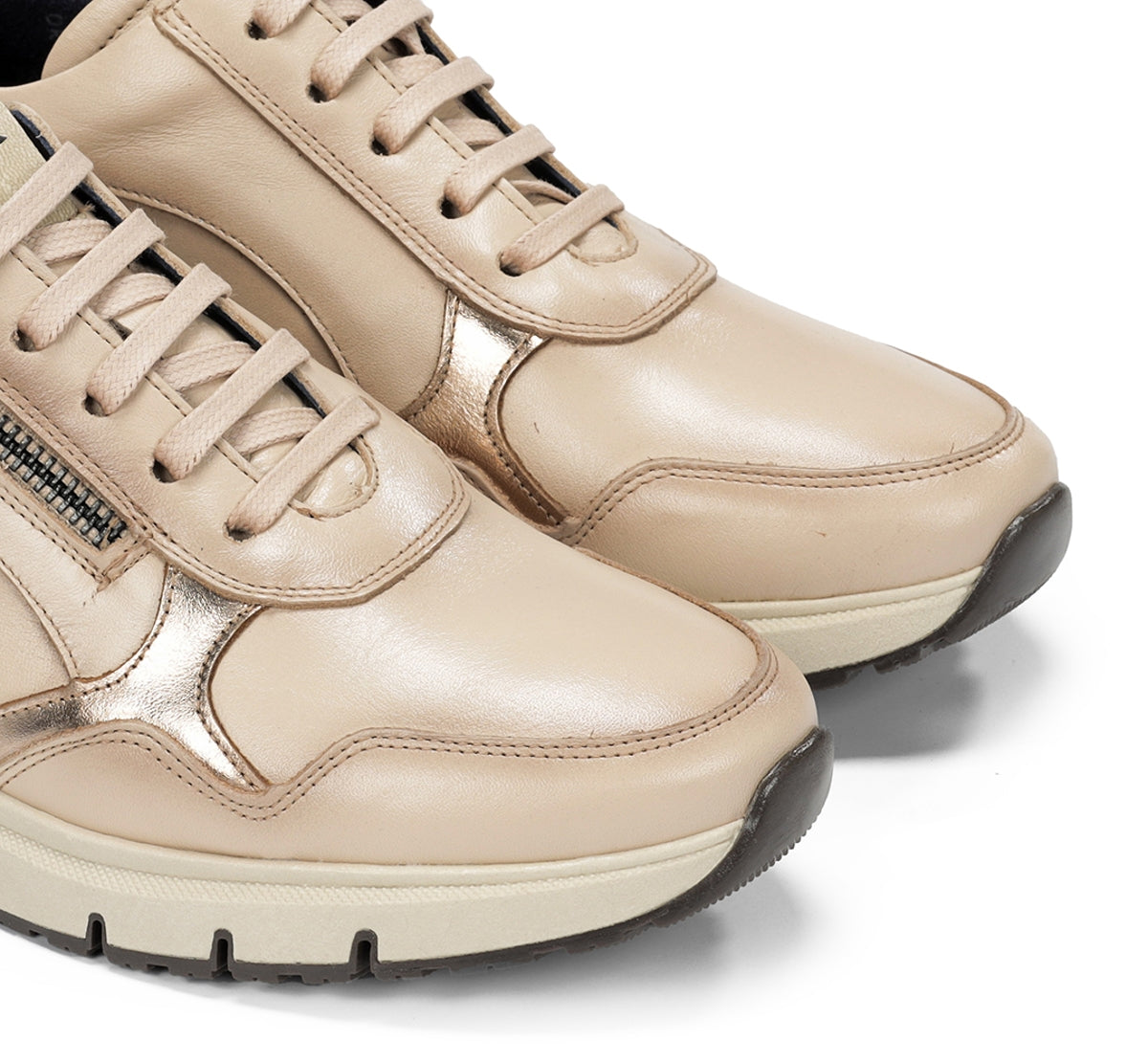 Dorking Serena D9212 baskets femme taupe cuir