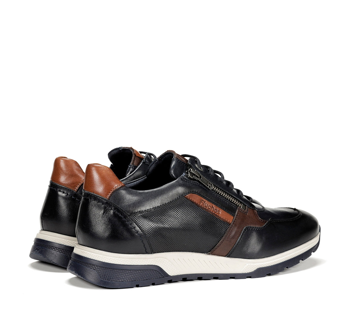 Fluchos Louis F1600 baskets homme bleu cuir