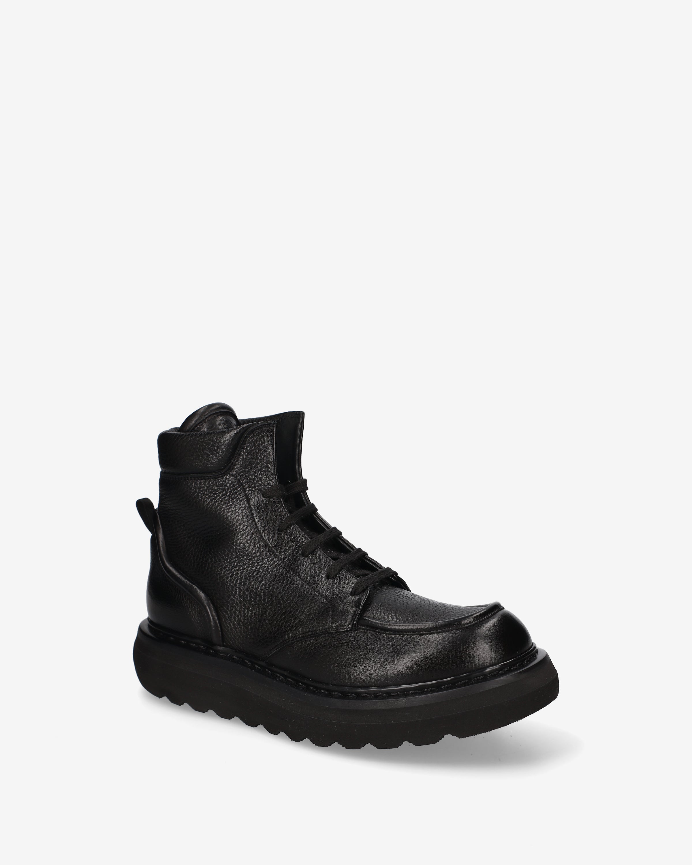 Premiata Boots bottines cuir noir lacets homme