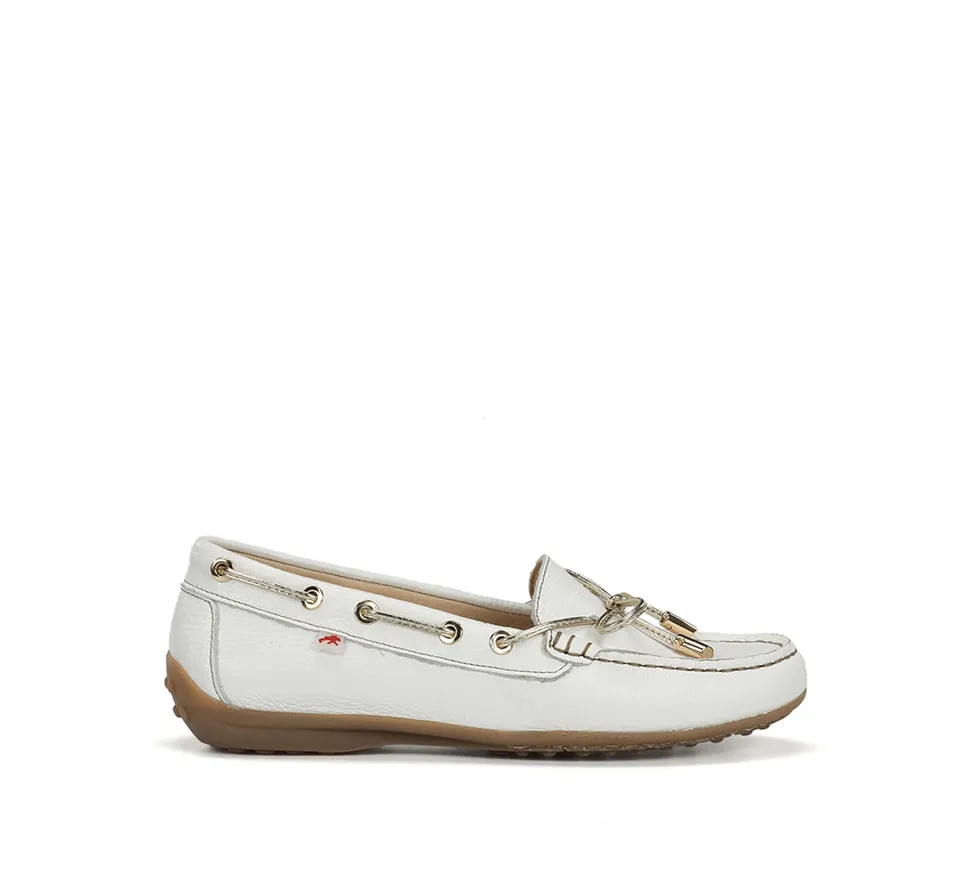 Fluchos Bruni F2158 mocassin blanc femme cuir