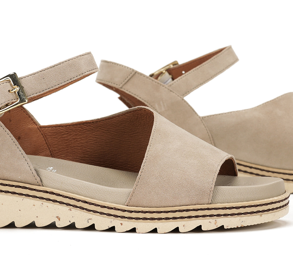 Dorking by Fluchos Espe D8771 Sandale Femme Taupe