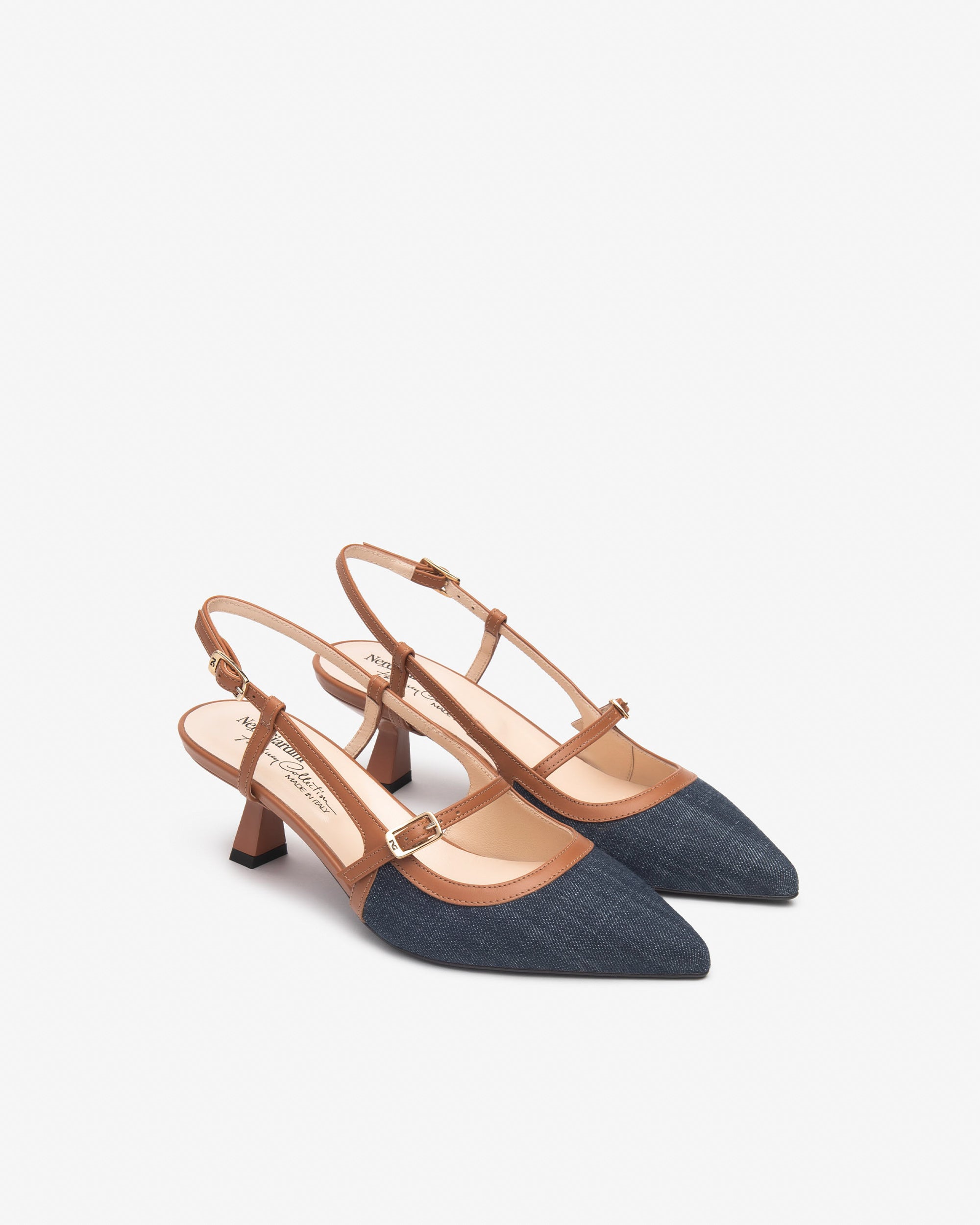 Nero Giardini Slingback escarpins femme cuir tissu
