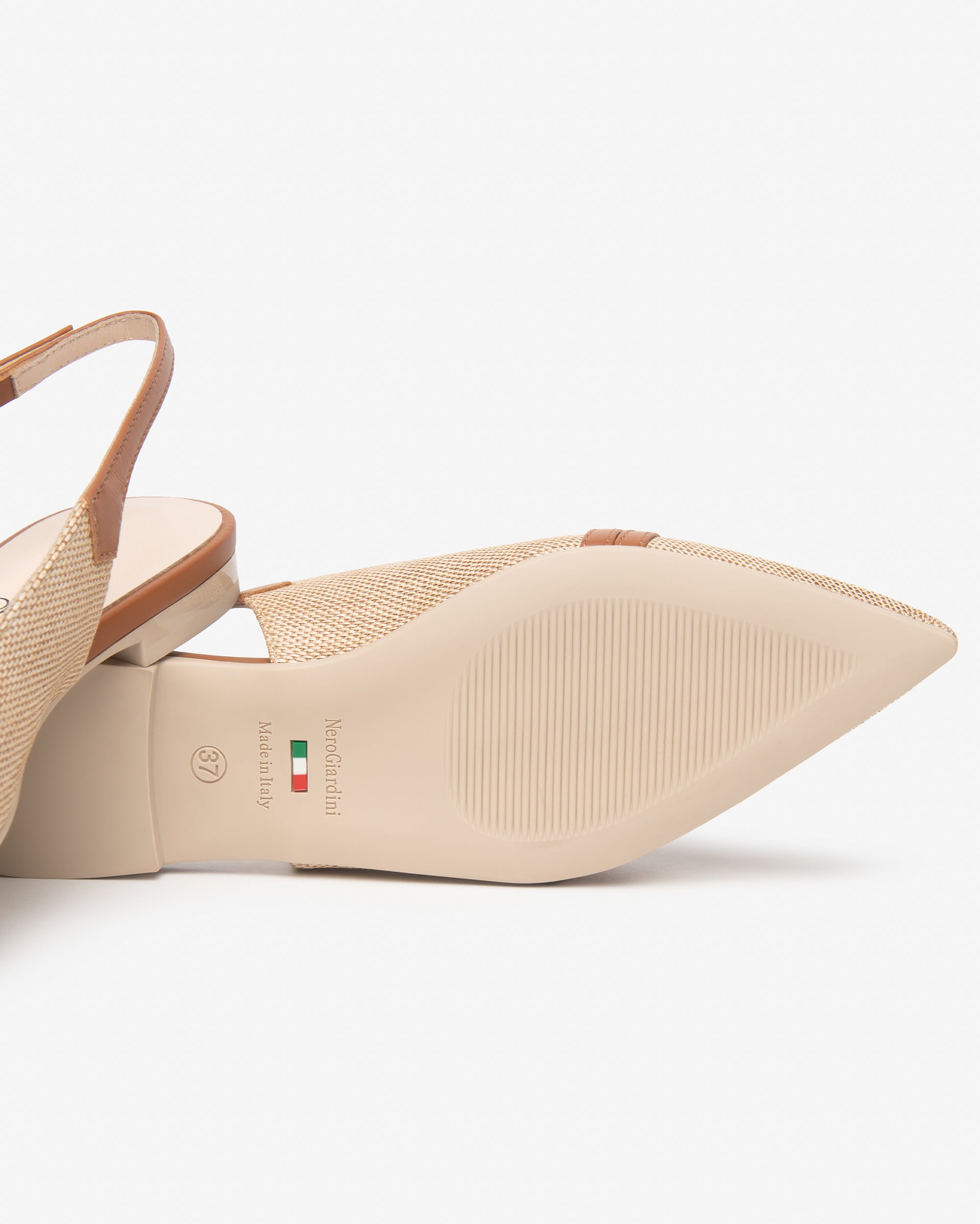 Nero Giardini Slingback Sandales Cuir Femme Bride Arrière