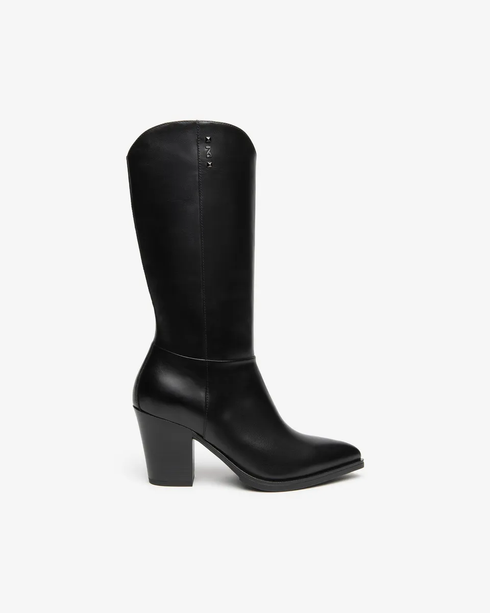 Nero Giardini Boots bottes cuir femme talon 80
