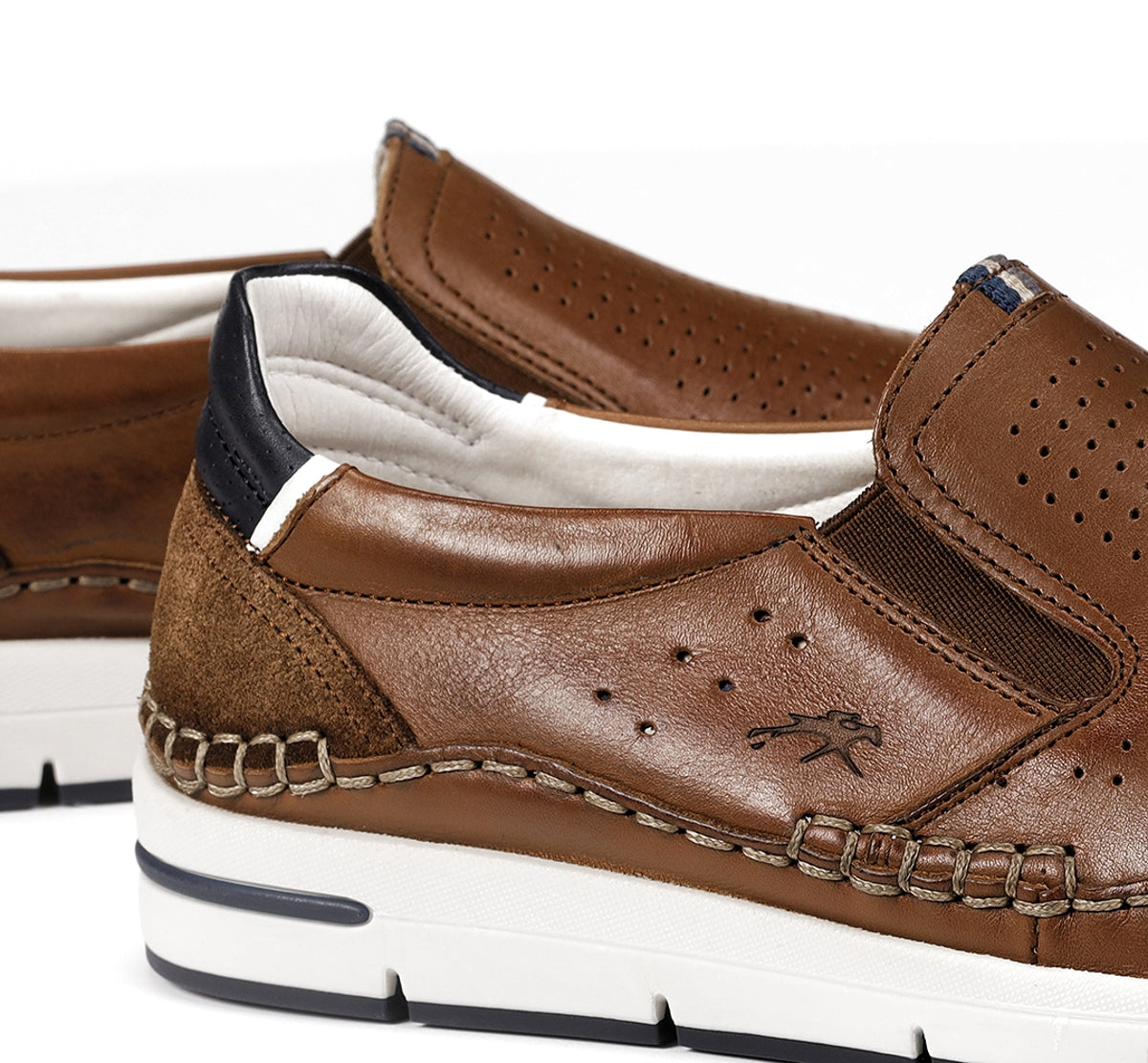Fluchos Yannic F1445 slip-on homme marron lacets