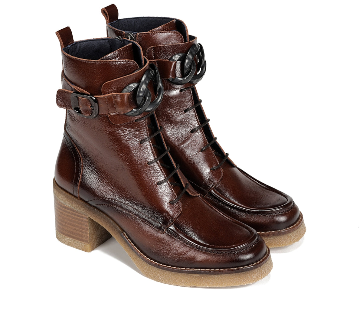 Dorking Oprah D9188 bottines femme marron talon moyen