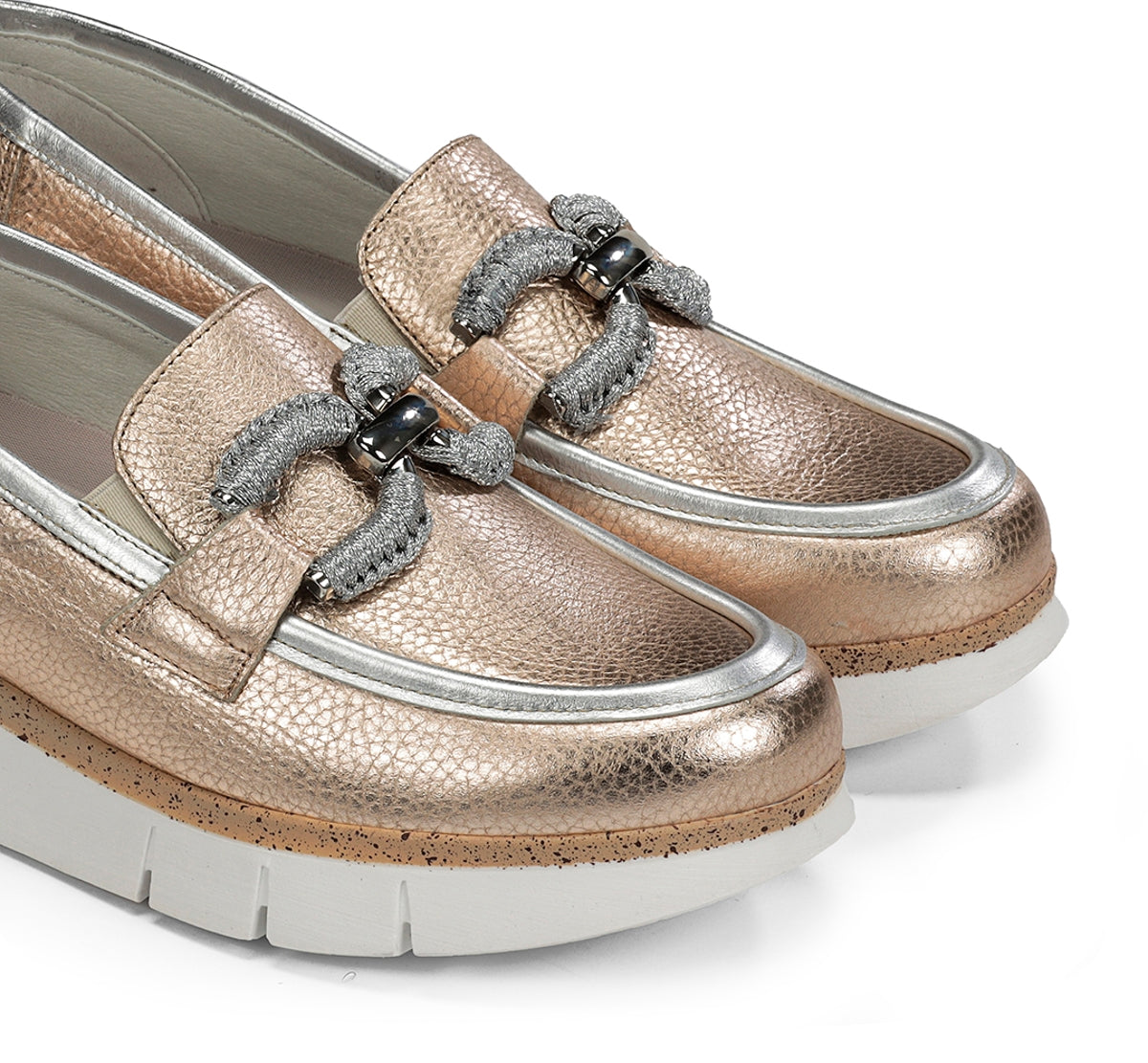 Dorking India D9298 mocassins femme doré