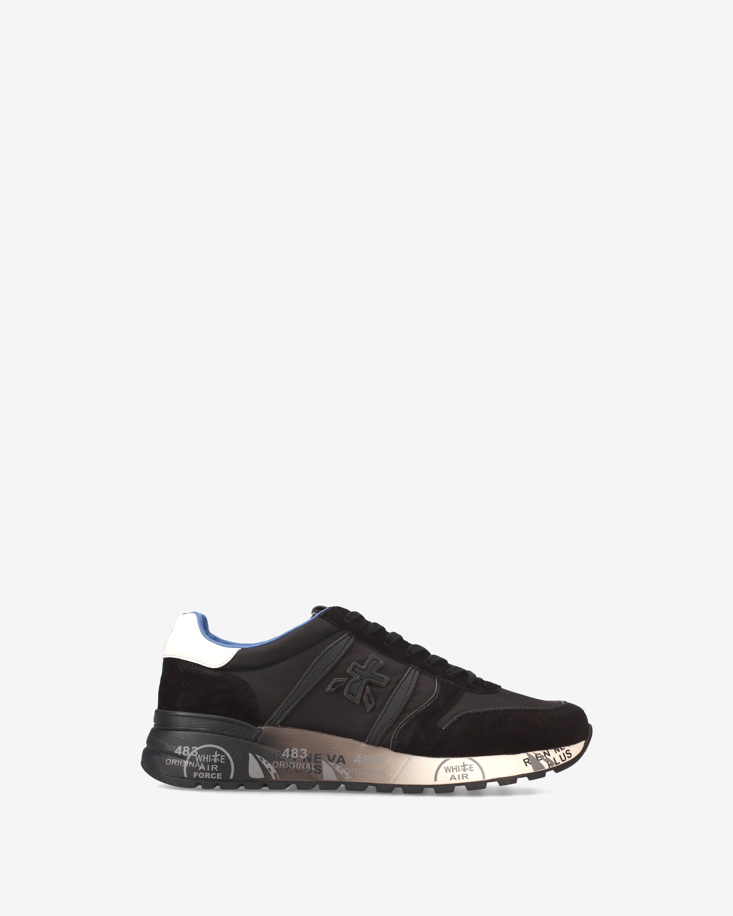 Premiata Lander 7079 sneakers homme noir daim