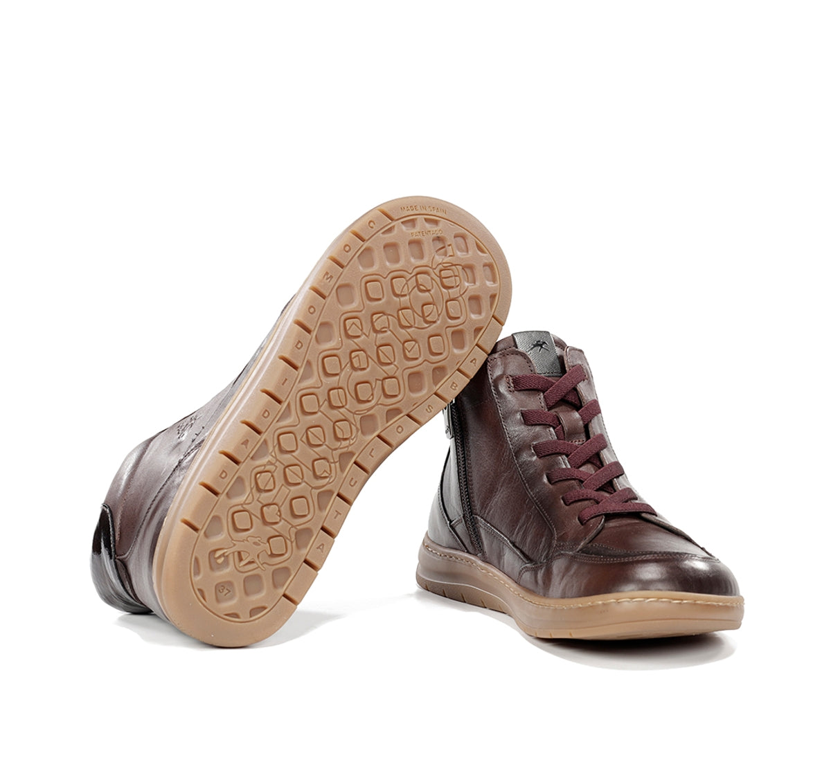 Fluchos Jungle F2553 Bottine Marron Cuir Femme Souple