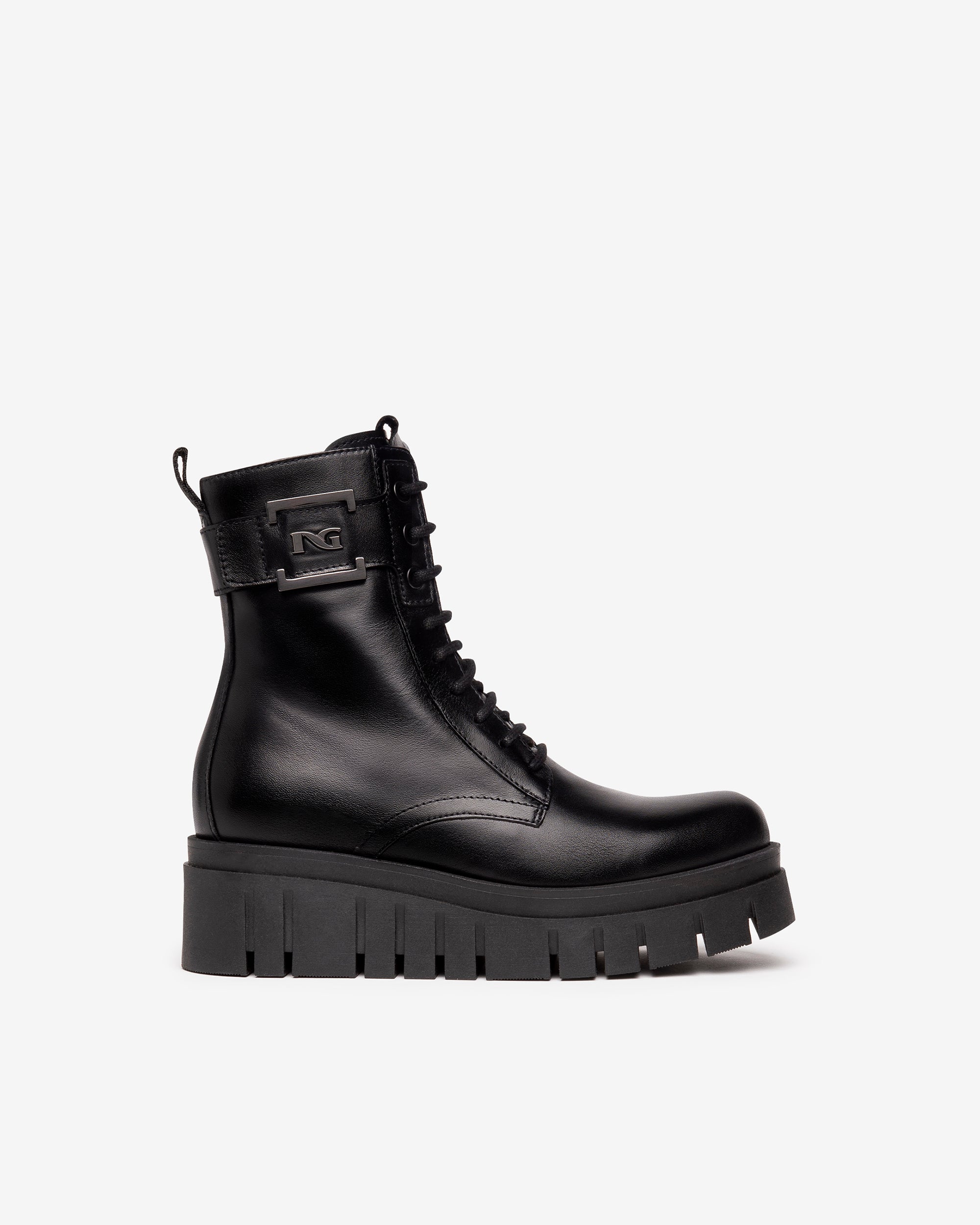 Nero Giardini Combat Boots rangers cuir femme