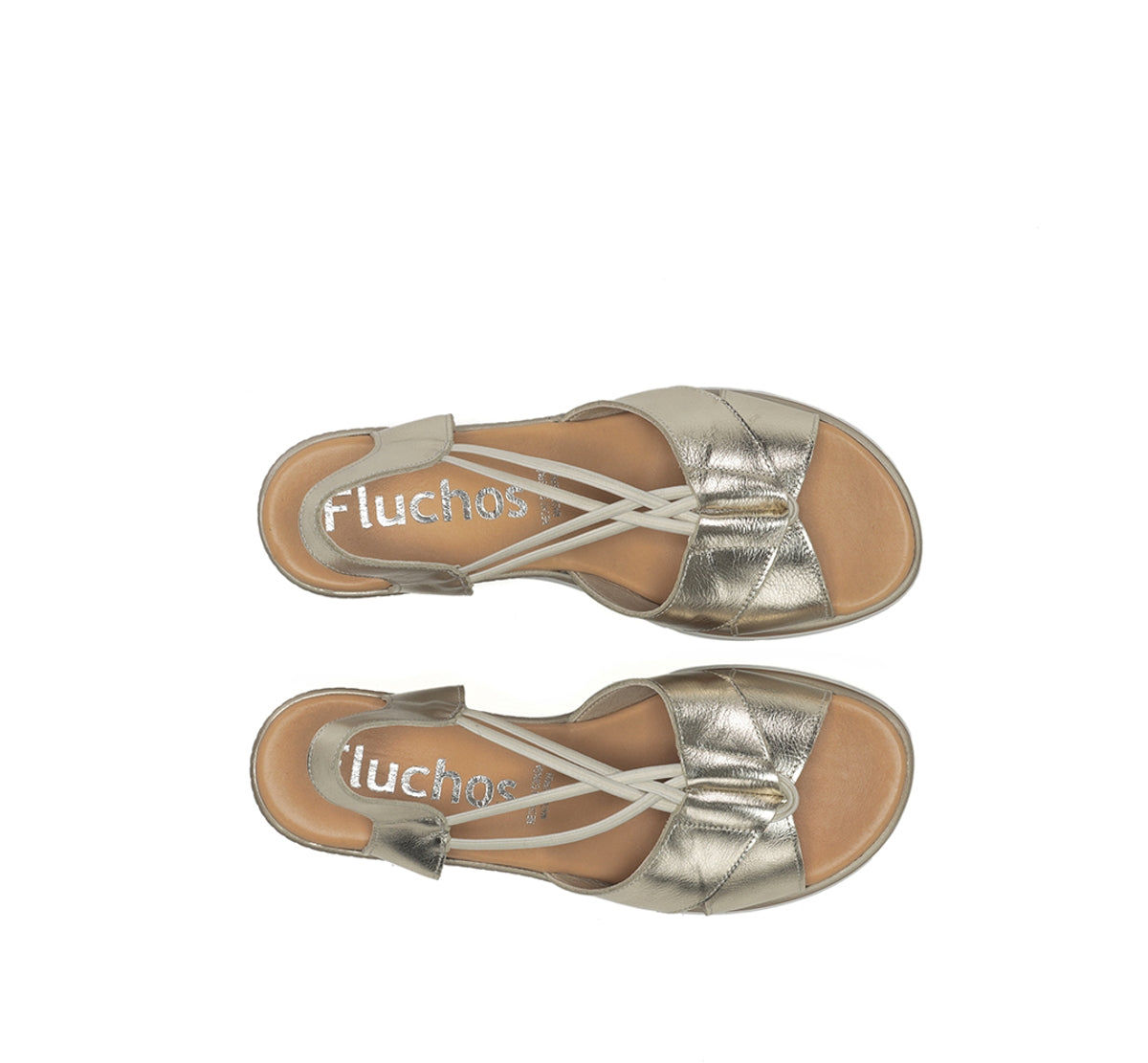 Fluchos Fire F2429 sandales femme doré compensées
