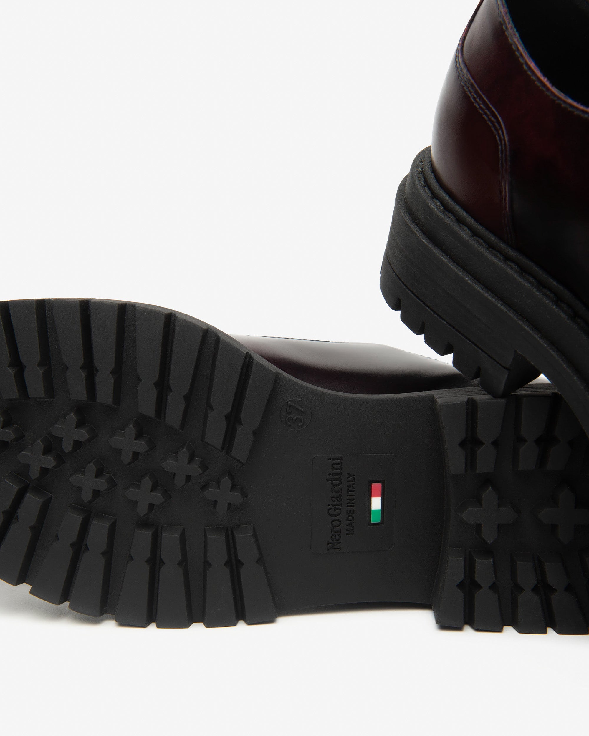 Nero Giardini Mary Jane babies cuir bordeaux