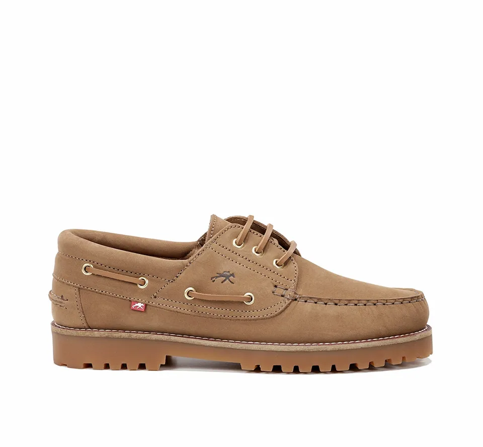 Fluchos Scott F0054 chaussures bateau marron homme