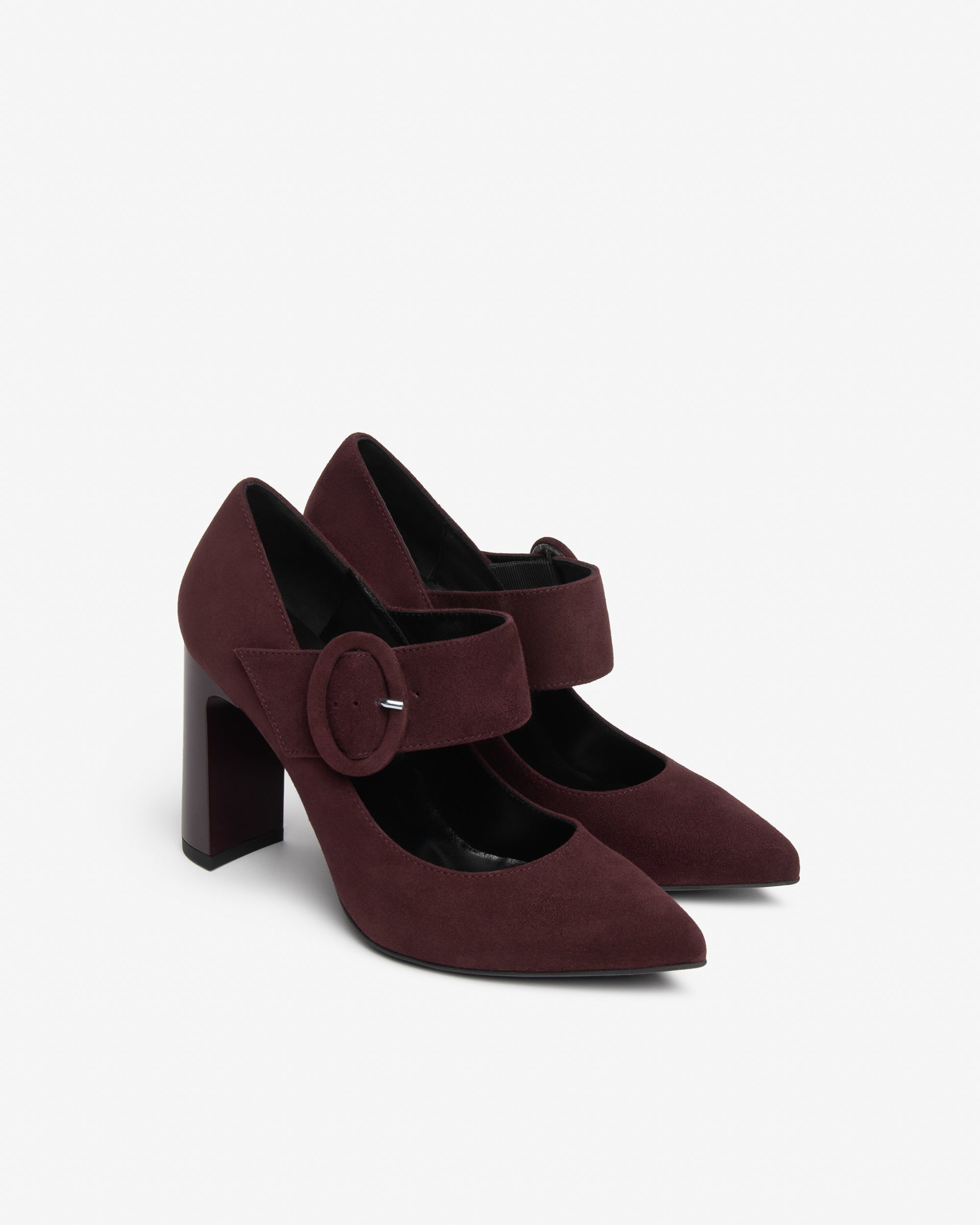 Nero Giardini Mary Jane Babies suède boucle talon 9,5 cm
