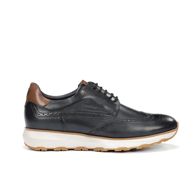 Fluchos Walter F2080 chaussures homme bleues cuir