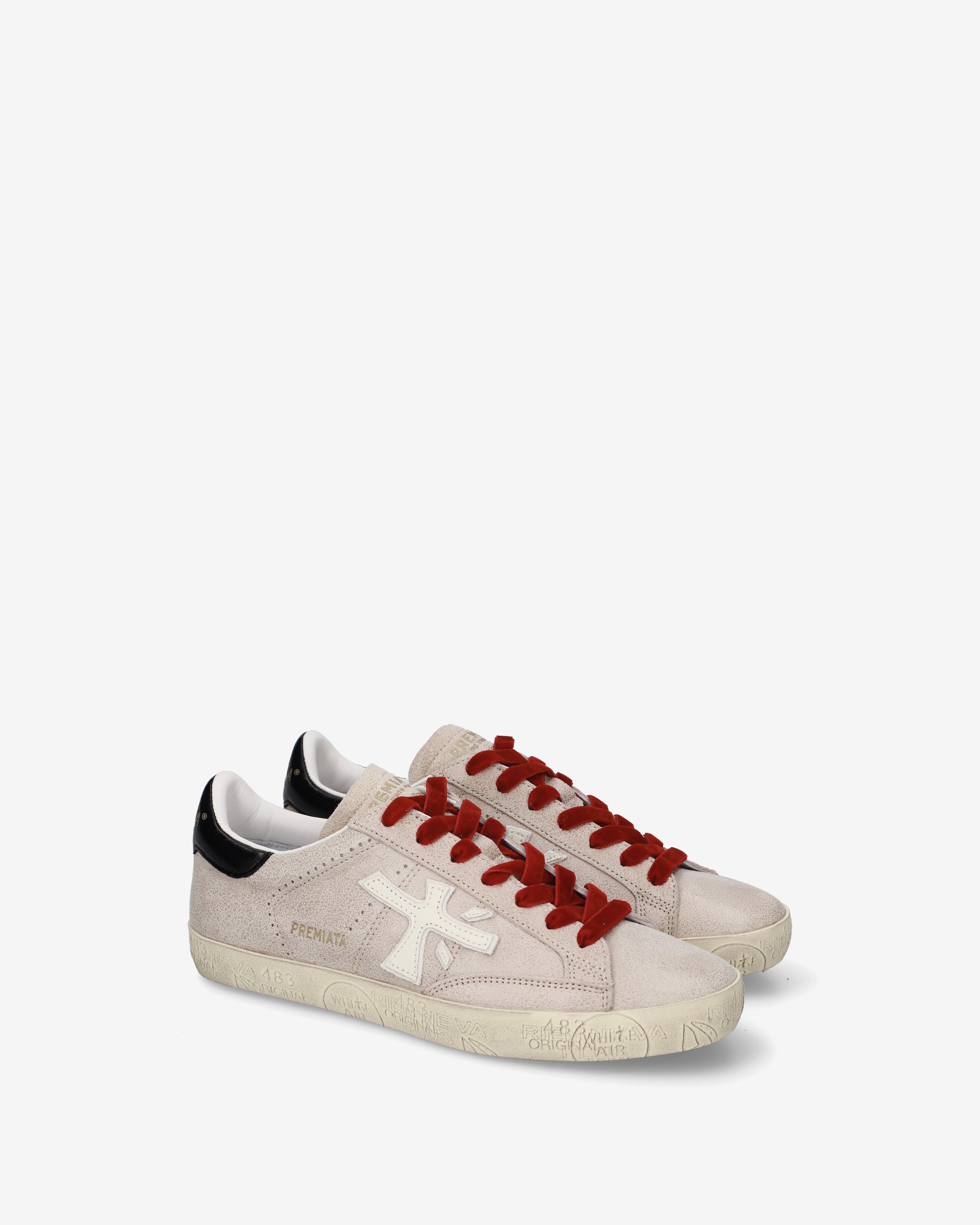 Premiata Stevend 8492 sneakers cuir beige pointure 38