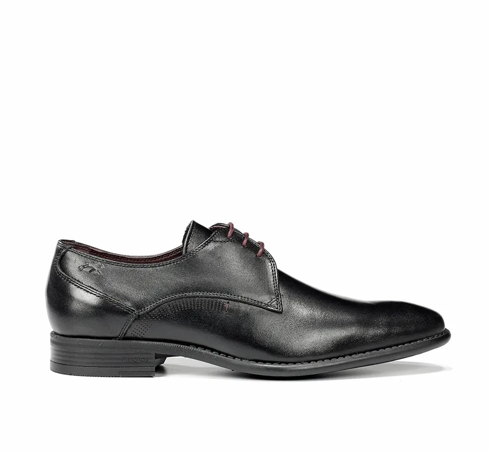 Fluchos Alex 9204 chaussures homme noir cuir