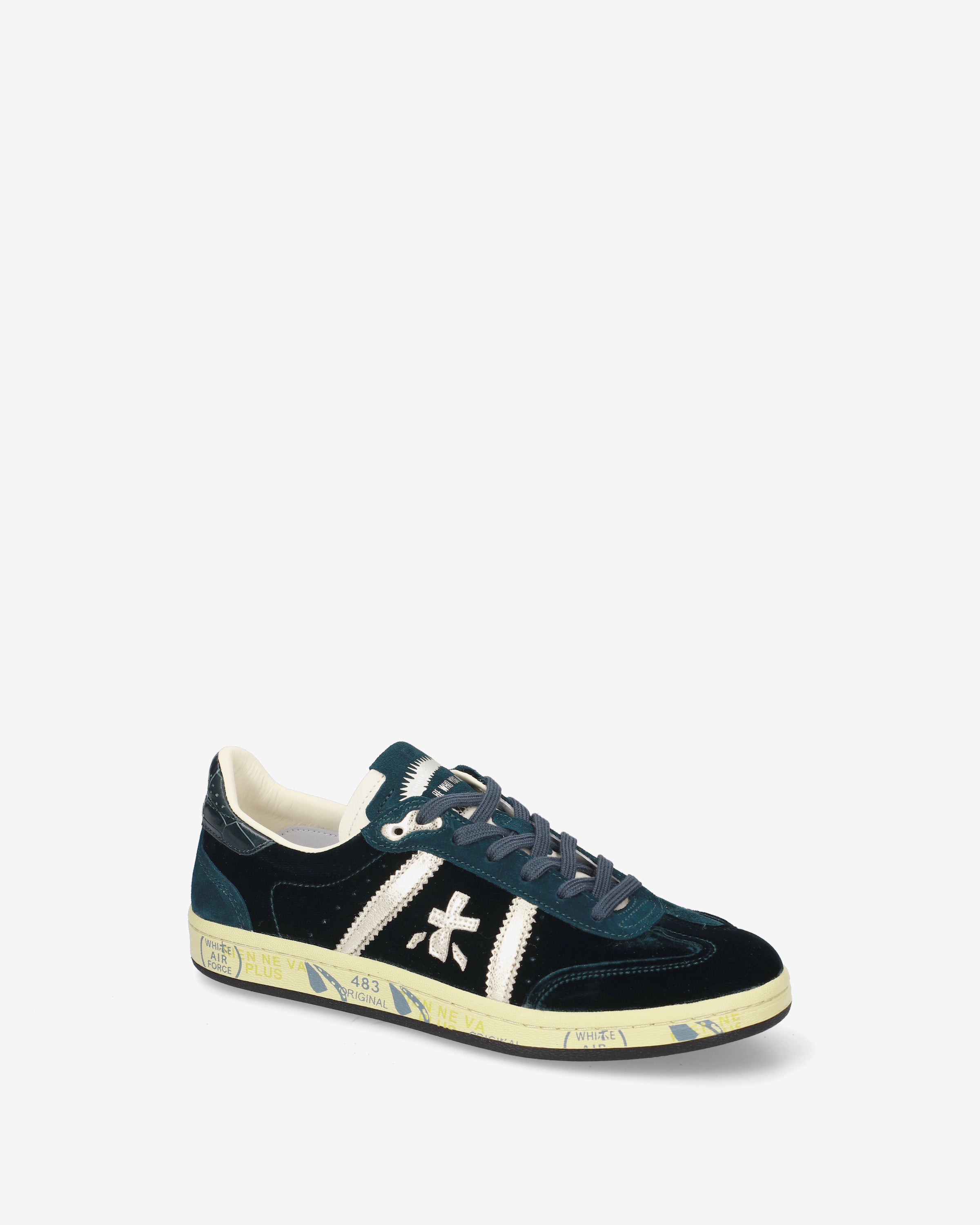 Premiata Bonnied 8581 baskets bleu velours femme