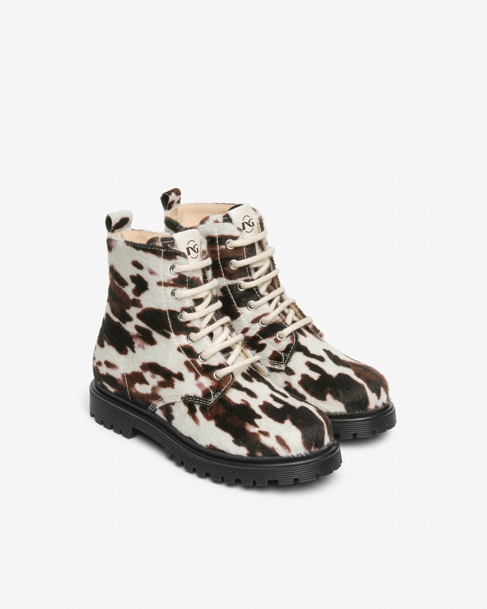 Nero Giardini Combat Boots bottines fille imprimé animal