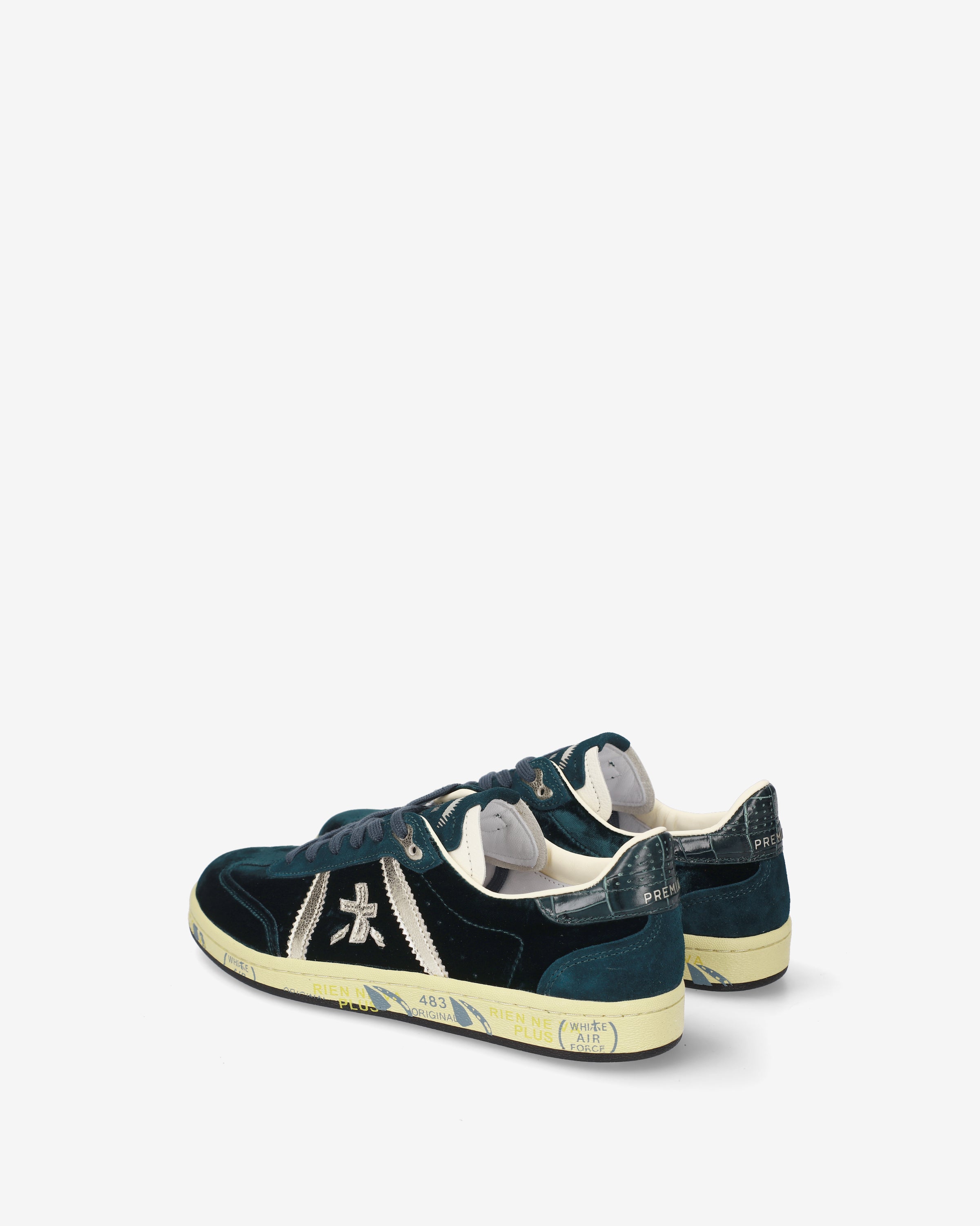 Premiata Bonnied 8581 baskets bleu velours femme