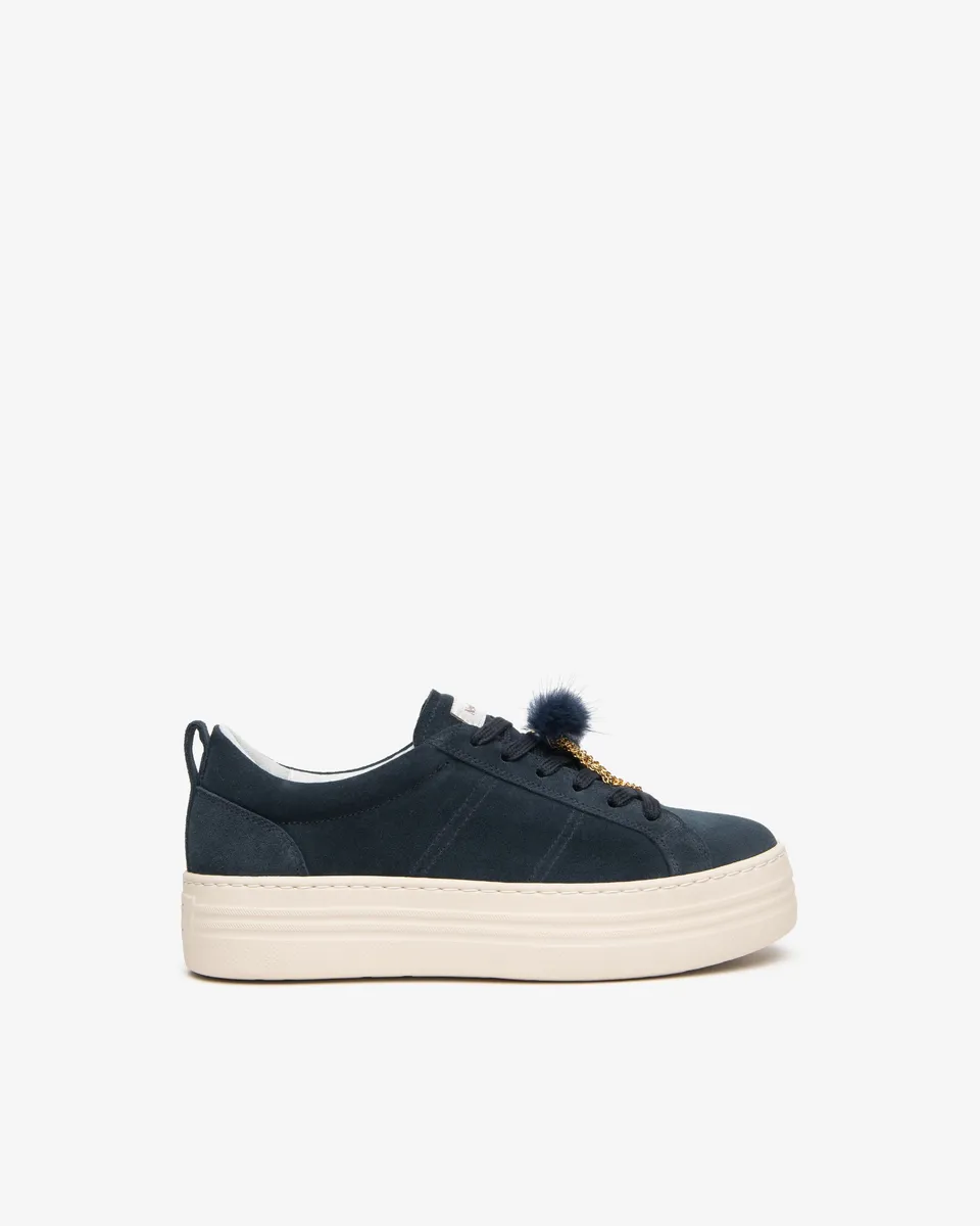 Nero Giardini Sneakers Baskets Femme Daim Plateforme