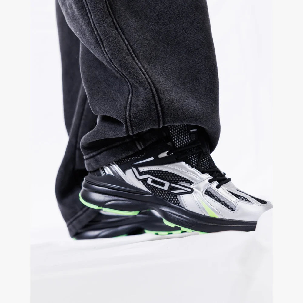 VO7 Street K Seven 75 sneakers argent vert fluo