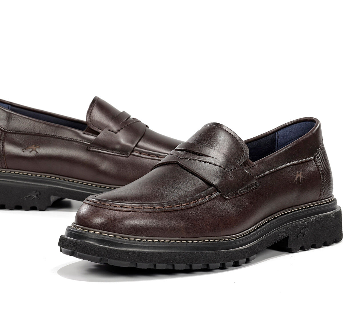 Fluchos Lincon F2058 mocassin marron homme cuir