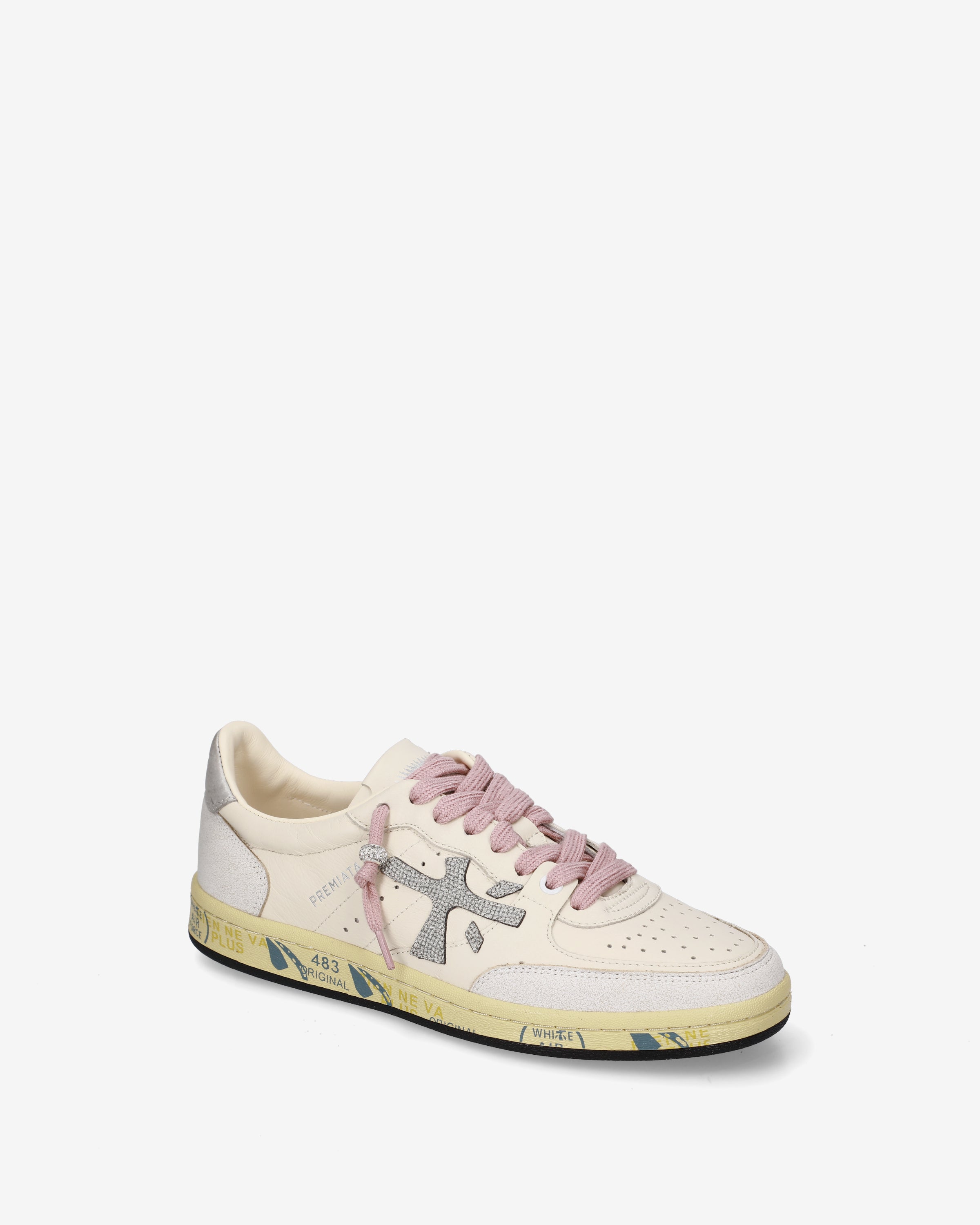 Premiata Bskt Clayd 8467 baskets femme blanc cuir