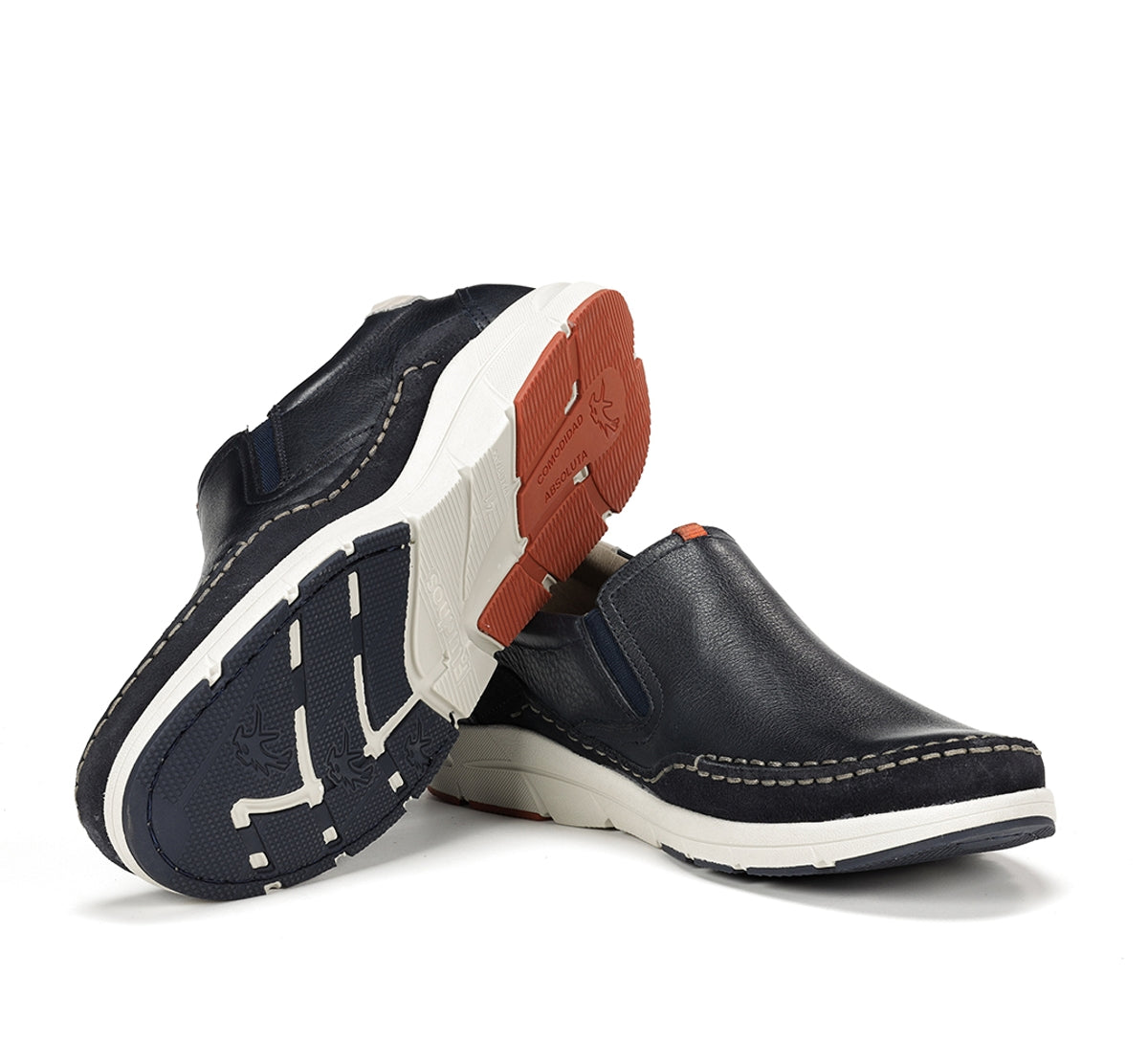 Fluchos Kai F1985 slip on bleu homme sans lacet