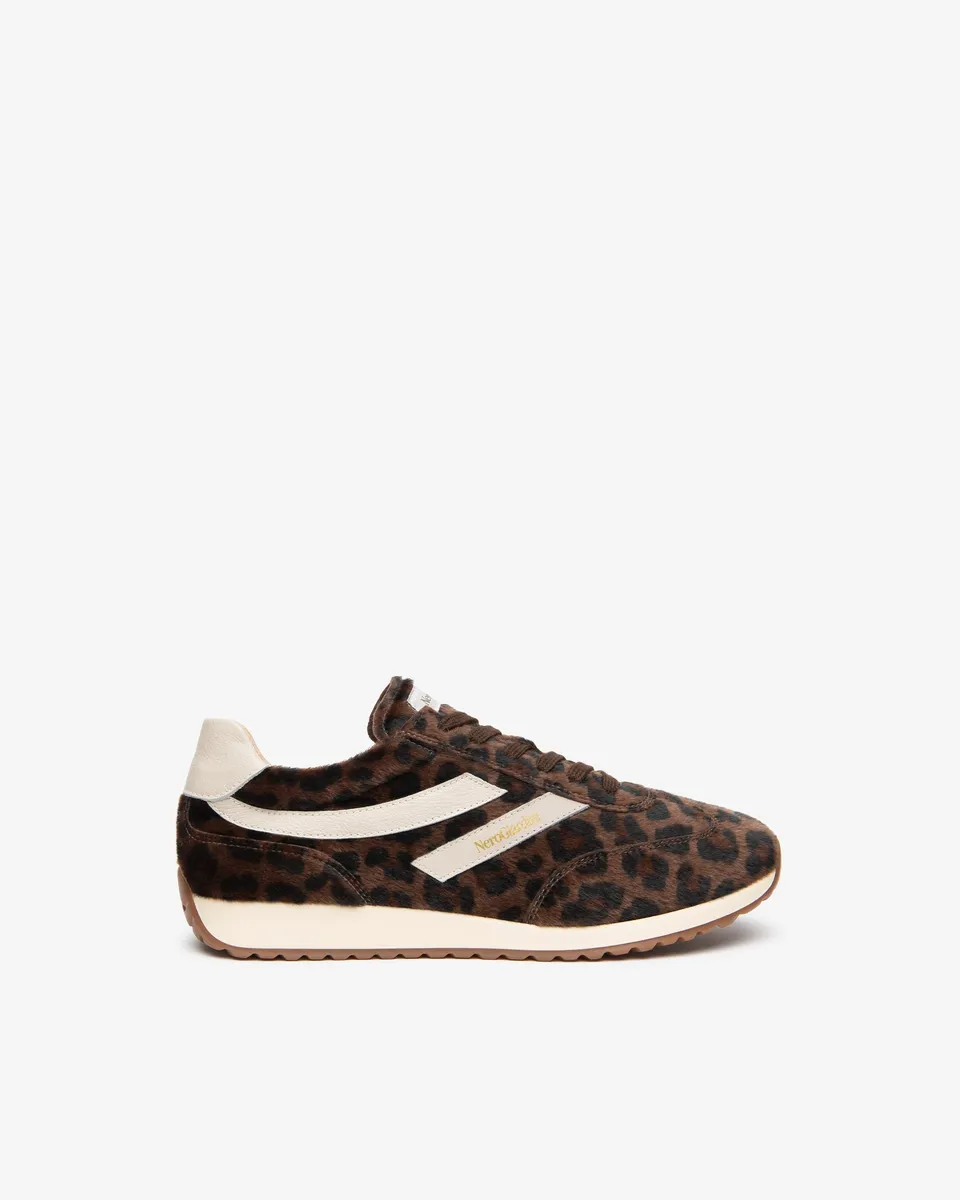 Nero Giardini Sneakers baskets femme cuir léopard