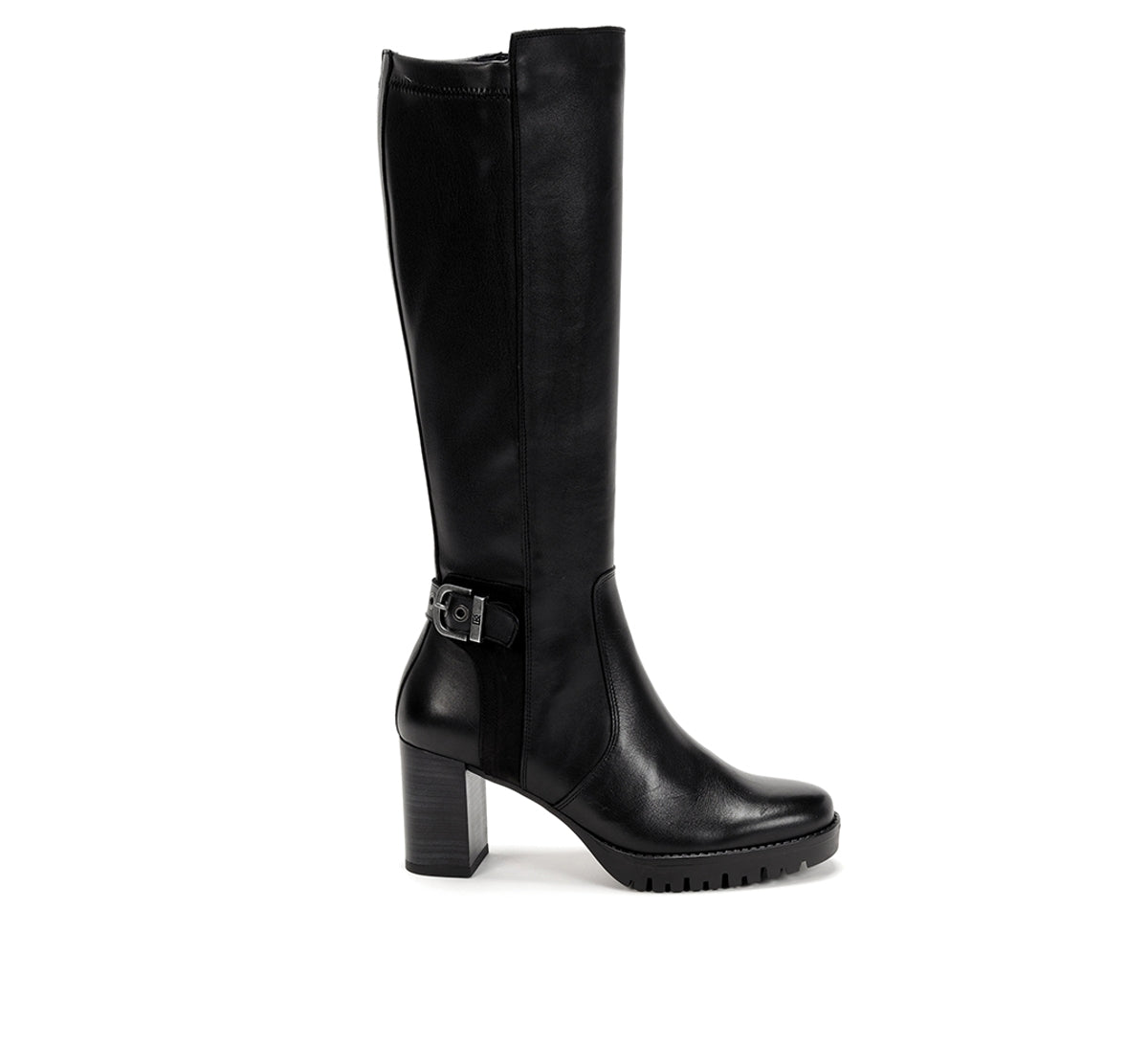 Dorking Evie D8955 Bottes Femme Noir Talon Zip